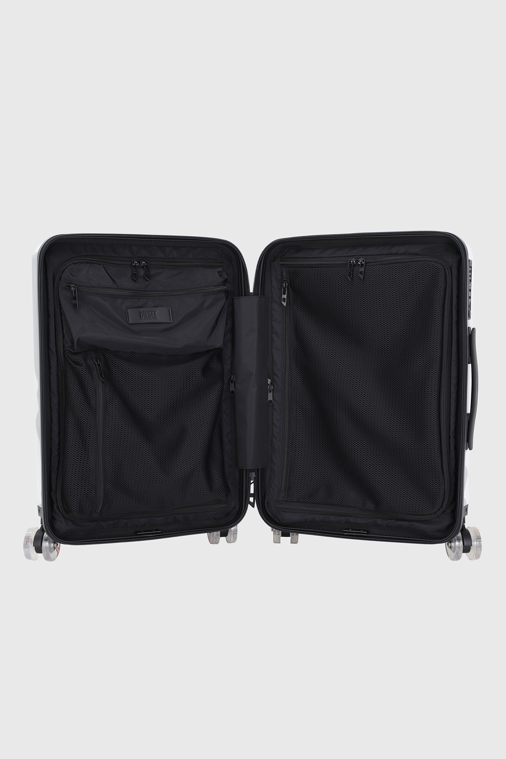 Diesel - LU0036 HARD LUGGAGE - DSL009, Valigia con logo trasparente taglia S Unisex in Nero - 3