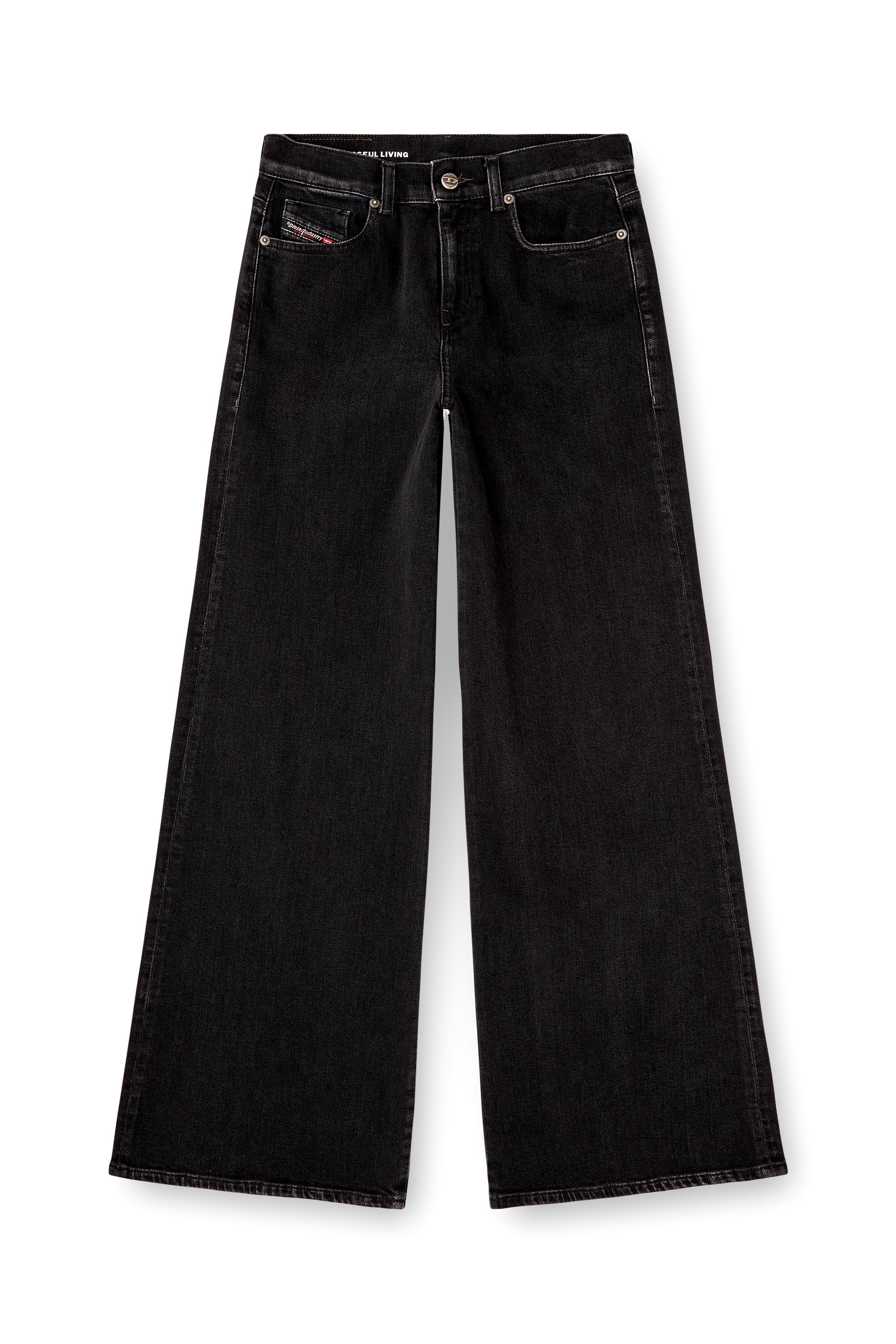 Diesel - Damen Flare Jeans 1978 D-Akemi 09N89, Schwarz/Dunkelgrau - 2
