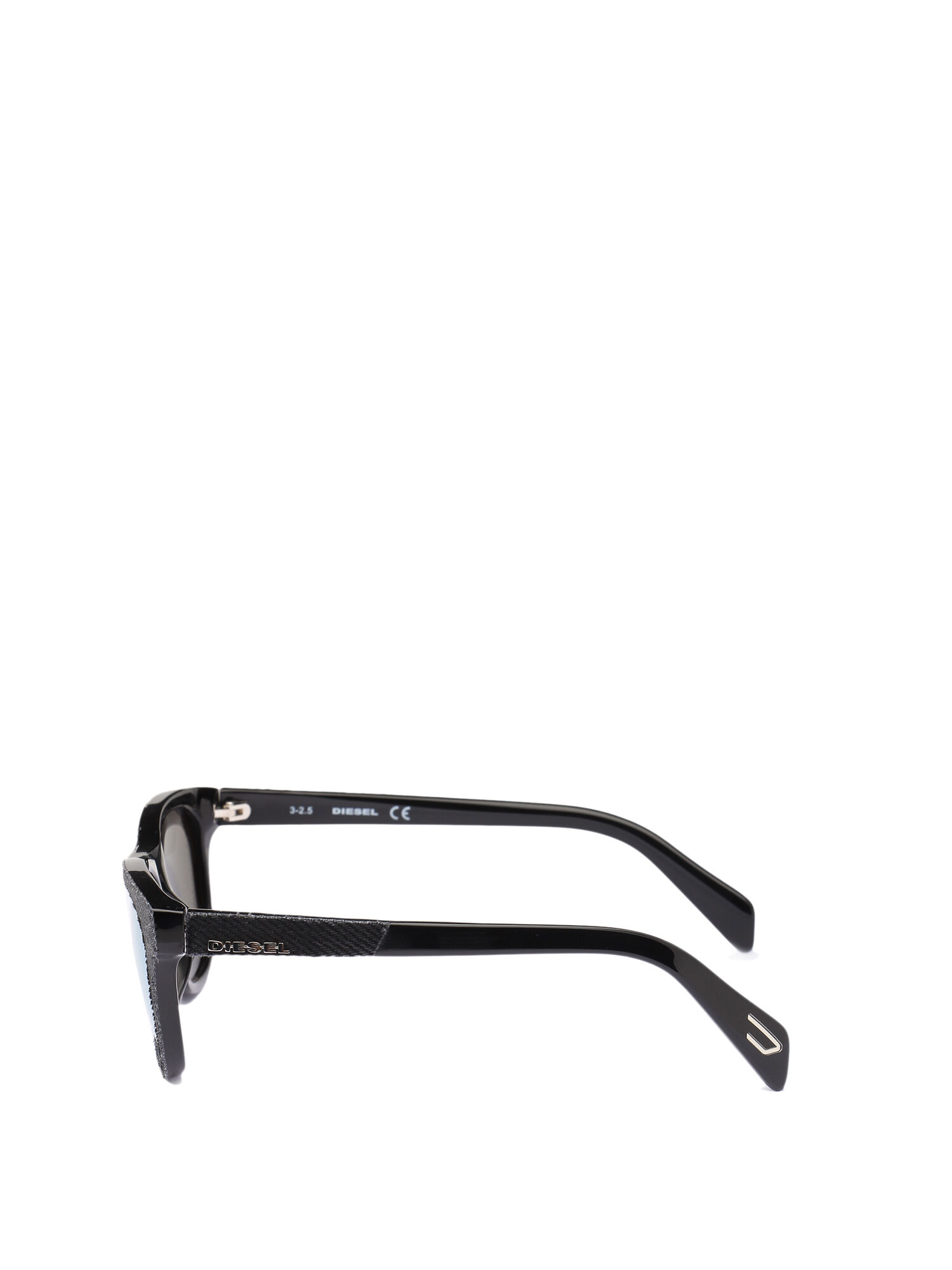 Diesel - DM0200, Unisex Charakteristische Kindersonnenbrille mit Denimdetail in Jeansschwarz - 3