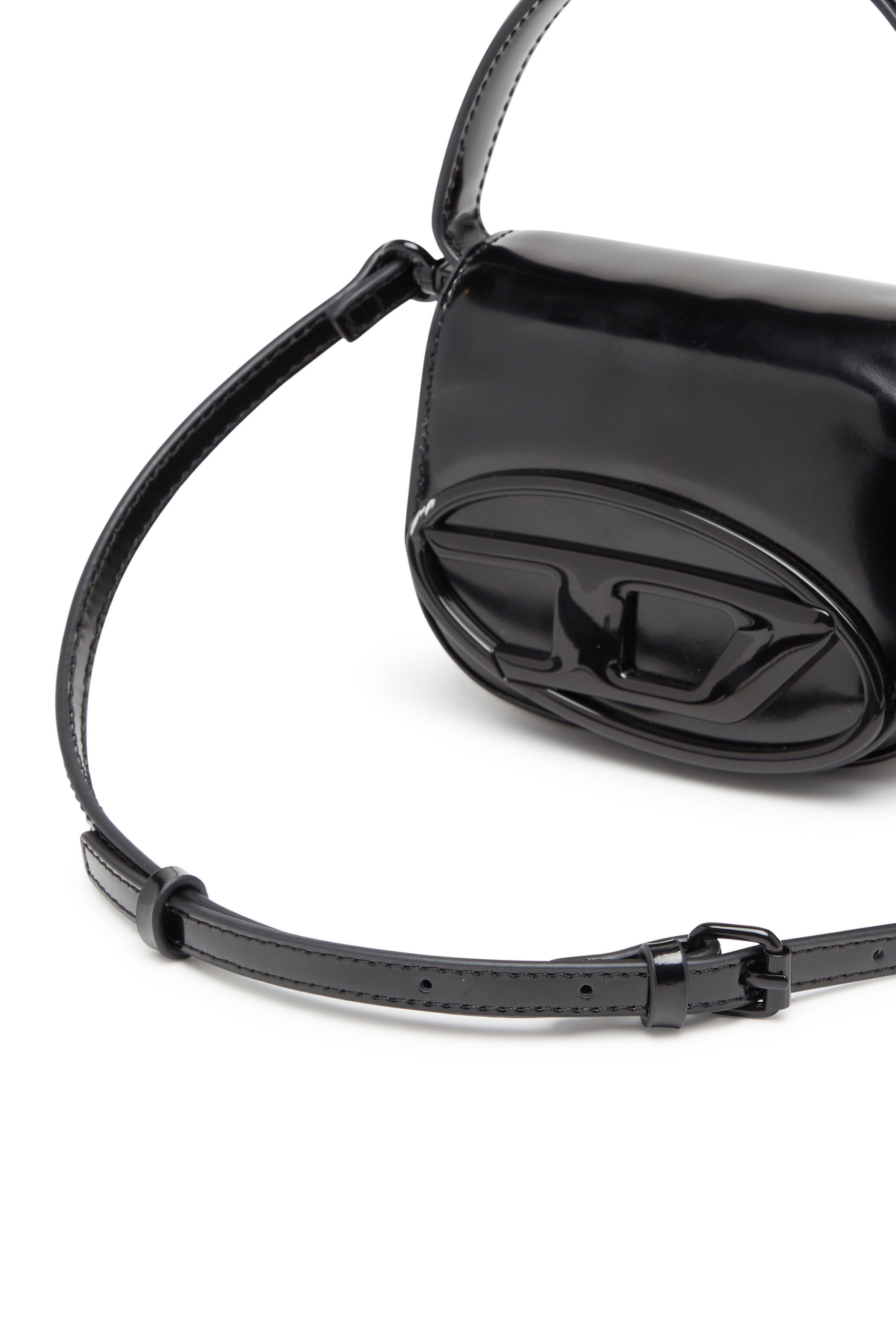 Diesel - 1DR-XS-S, Femme 1DR-XS-S-Mini sac iconique en cuir avec effet miroir in Noir - Image 2