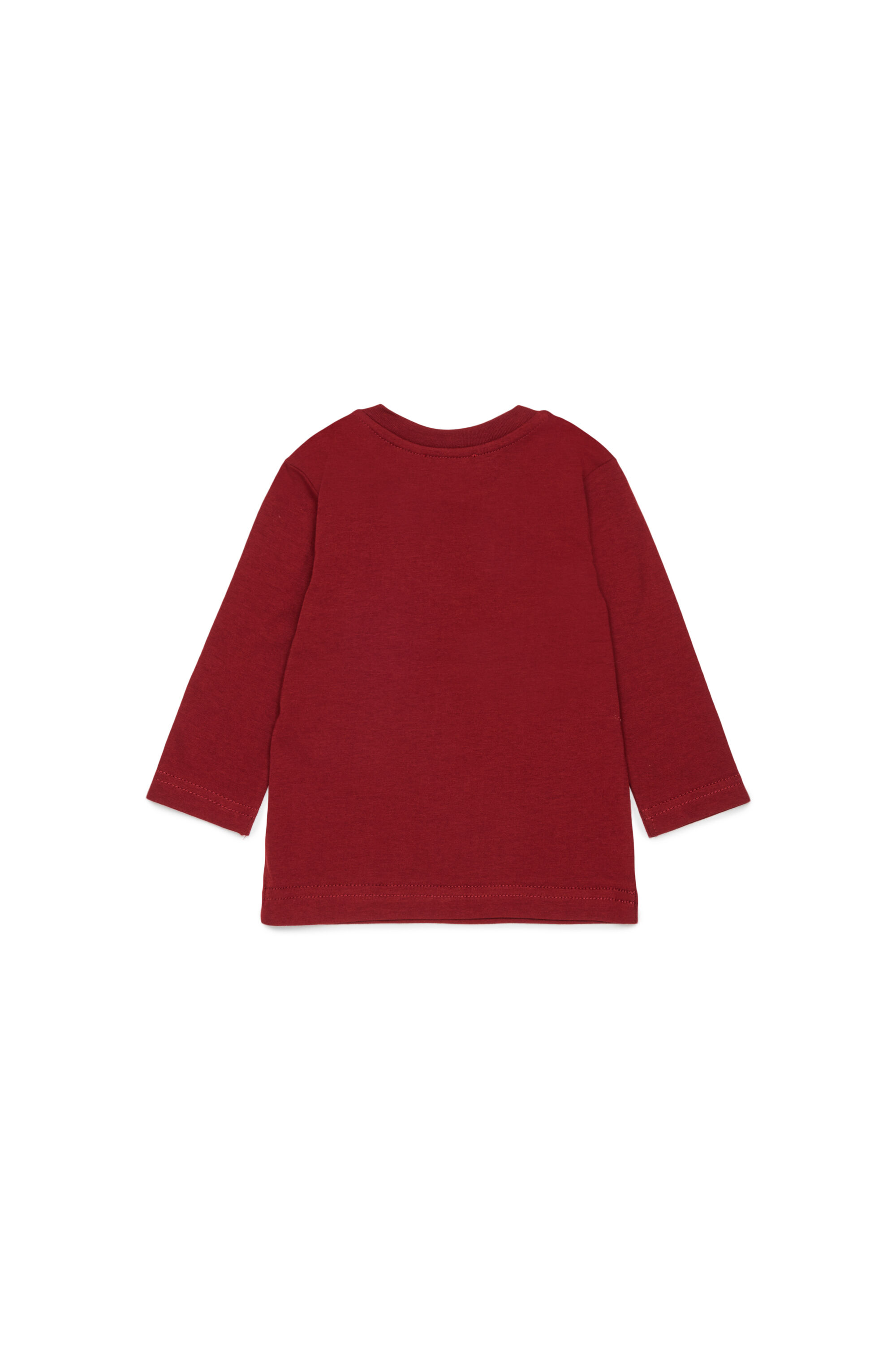 Diesel - TLODIMB, T-shirt &agrave; manches longues avec imprim&eacute; Diesel Industry Homme in Rouge - 2