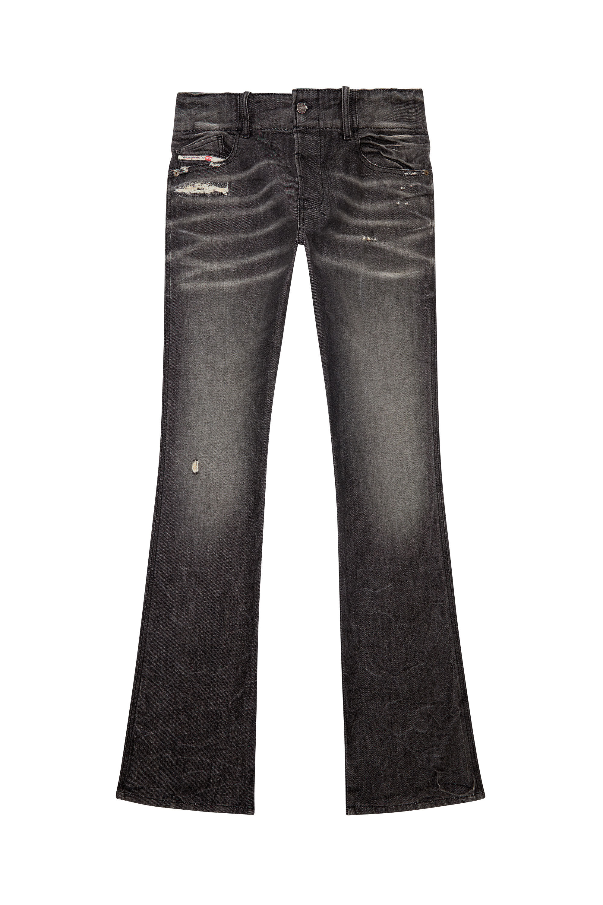 Diesel - Bootcut Jeans D-Backler 09H51, Nero/Grigio scuro - Image 2