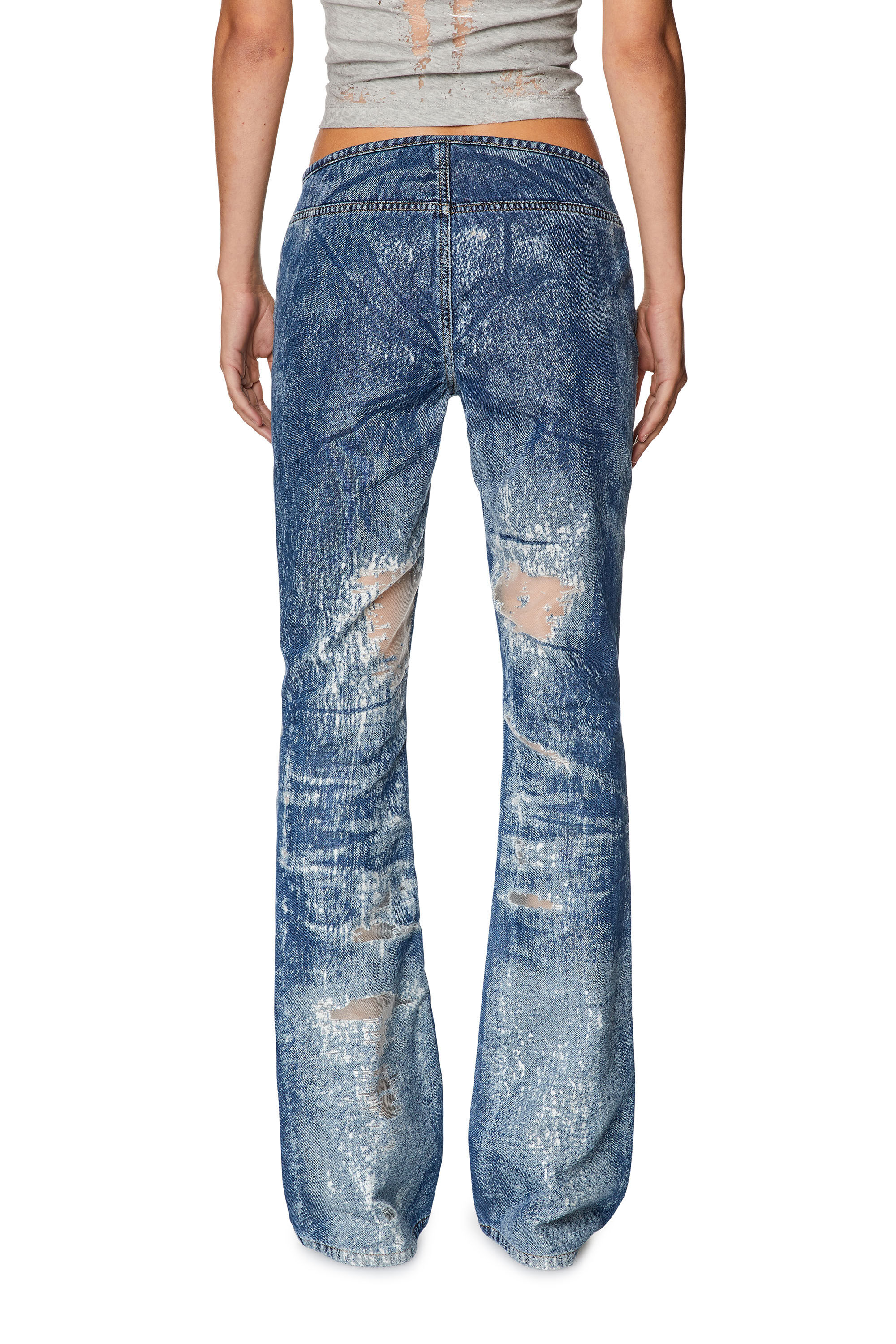 Diesel - Bootcut and Flare Jeans D-Shark 068JH, Blu medio - Image 4