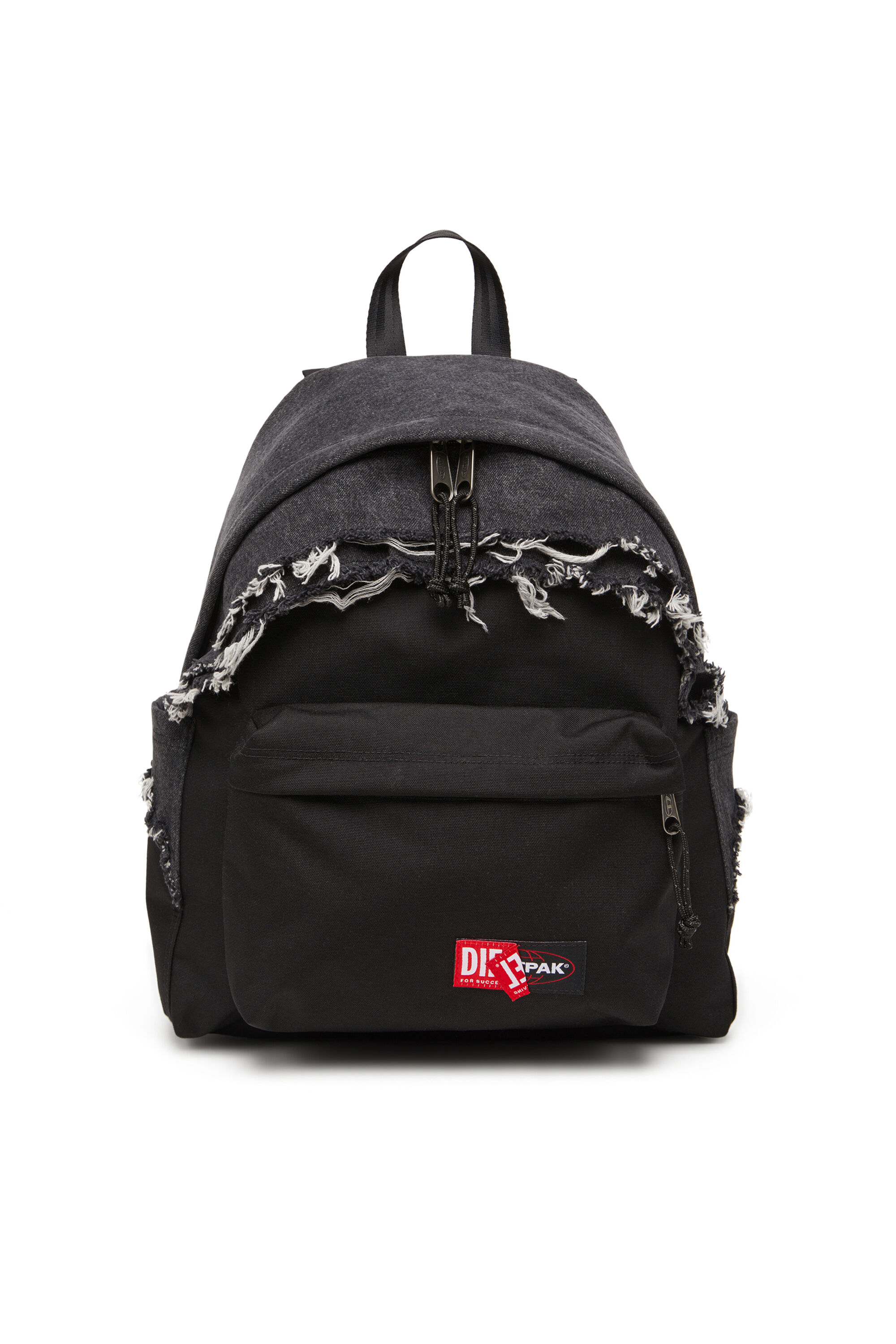 Diesel - DIESEL DAY PAK'R, Sac à dos en denim effet destroy et CORDURA® Mixte in Noir - 1