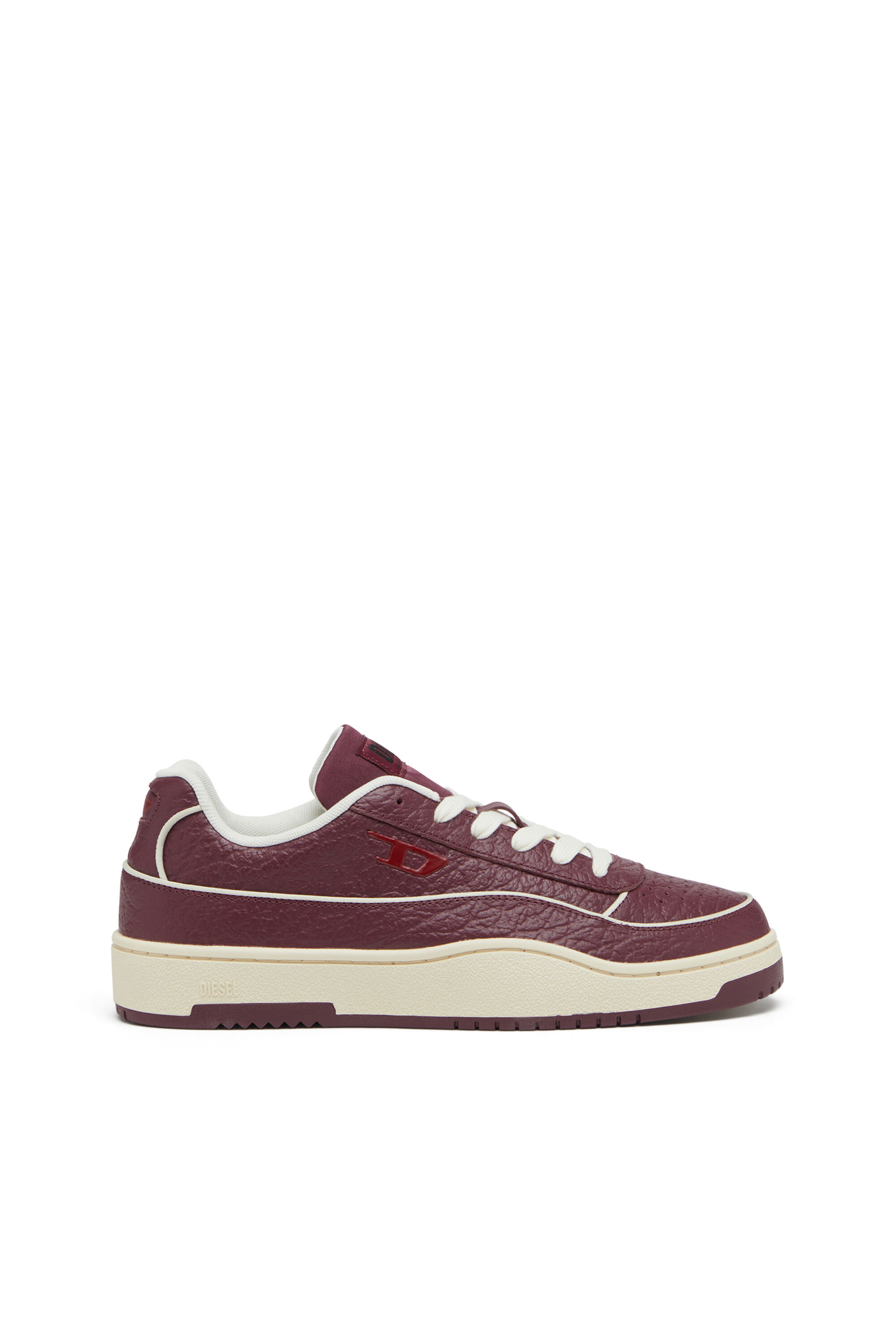 Diesel - S-TRACKER-D LOW, Herren S-Tracker-D-Sneakers aus strukturiertem Leder in Burgunderrot - 1