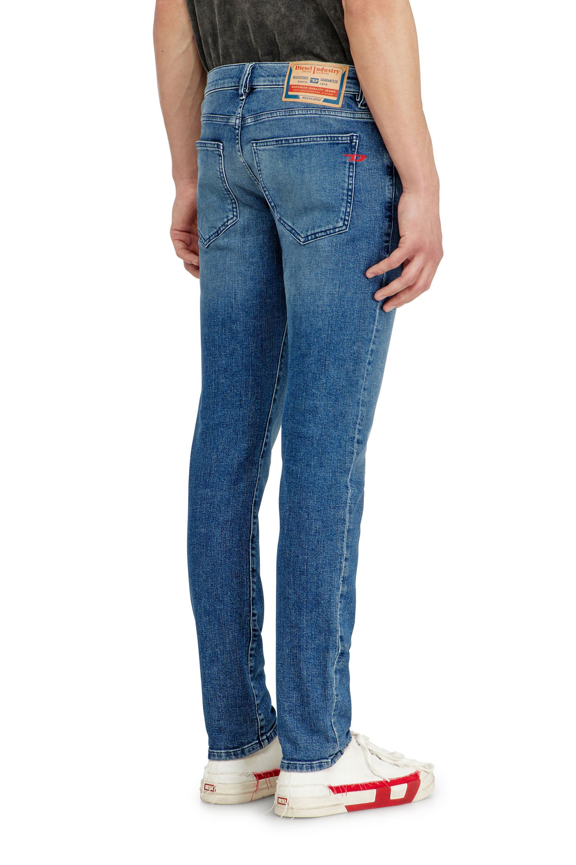 Diesel - Slim Jeans 2019 D-Strukt 0HDBK Homme, Bleu moyen - Image 5