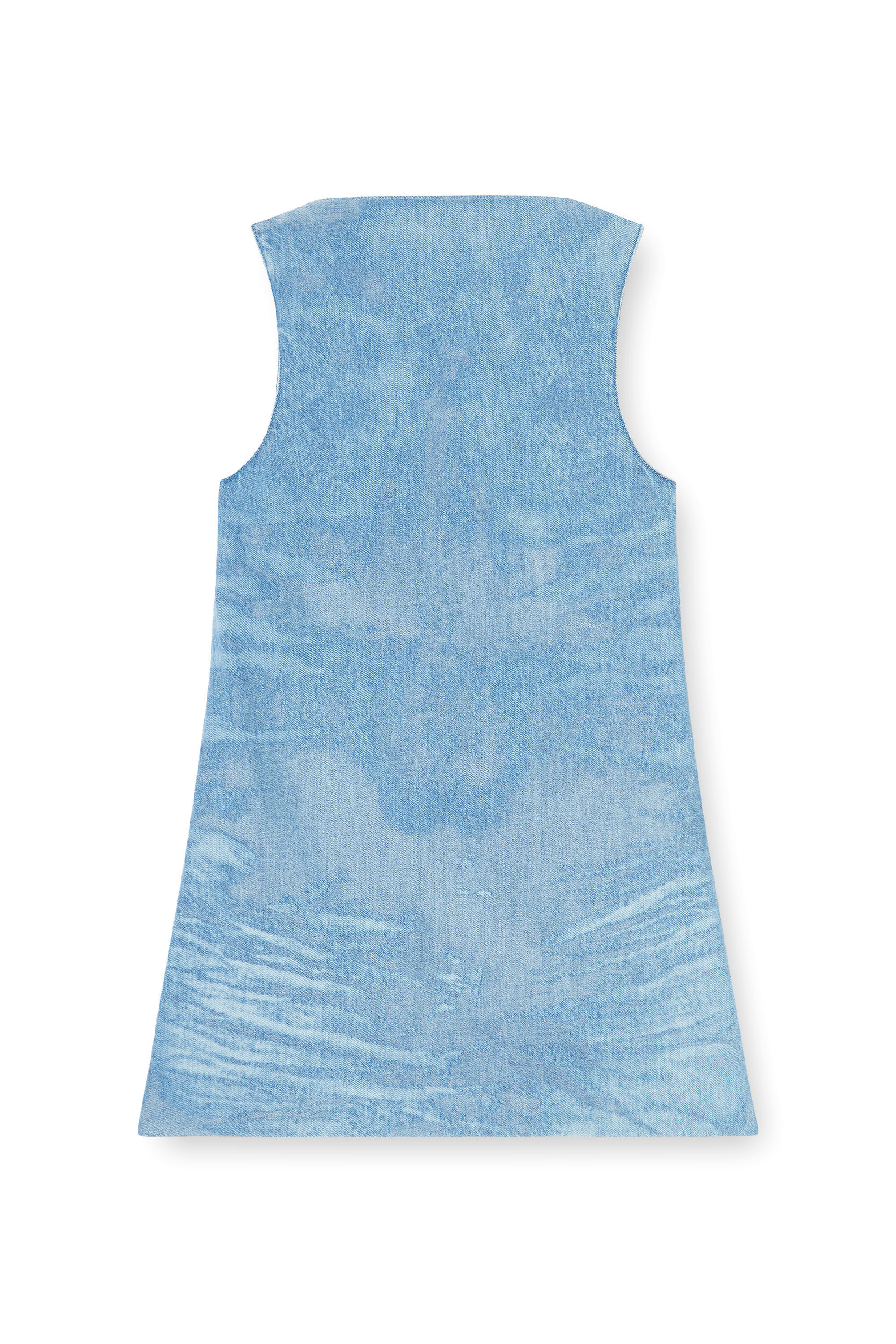 Diesel - DE-SELUNE-FSI, Abito corto in satin denim Donna in Blu - 2