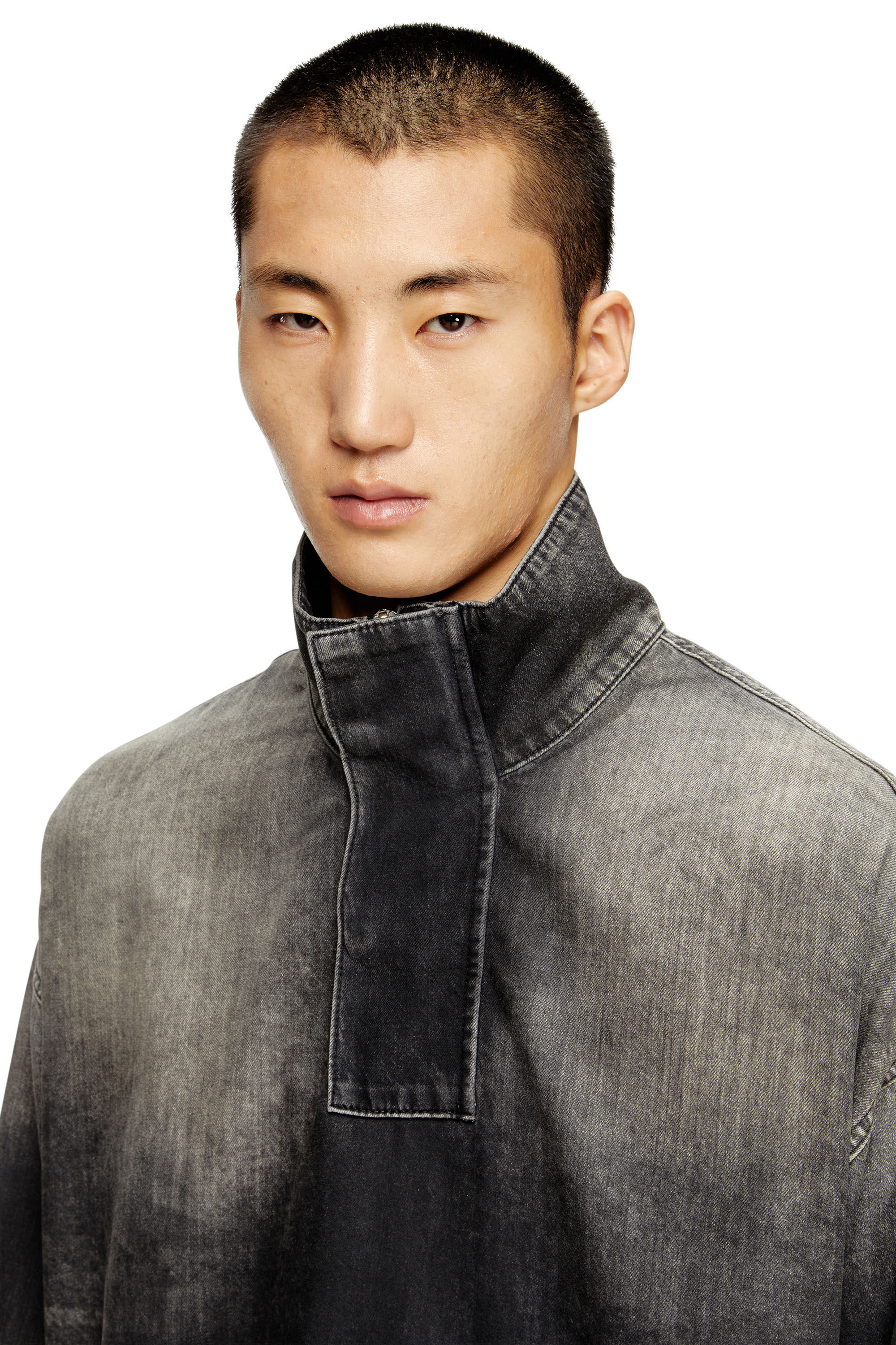 Diesel - D-FLOW-S3, Haut en jean avec col montant Mixte in Noir - 5
