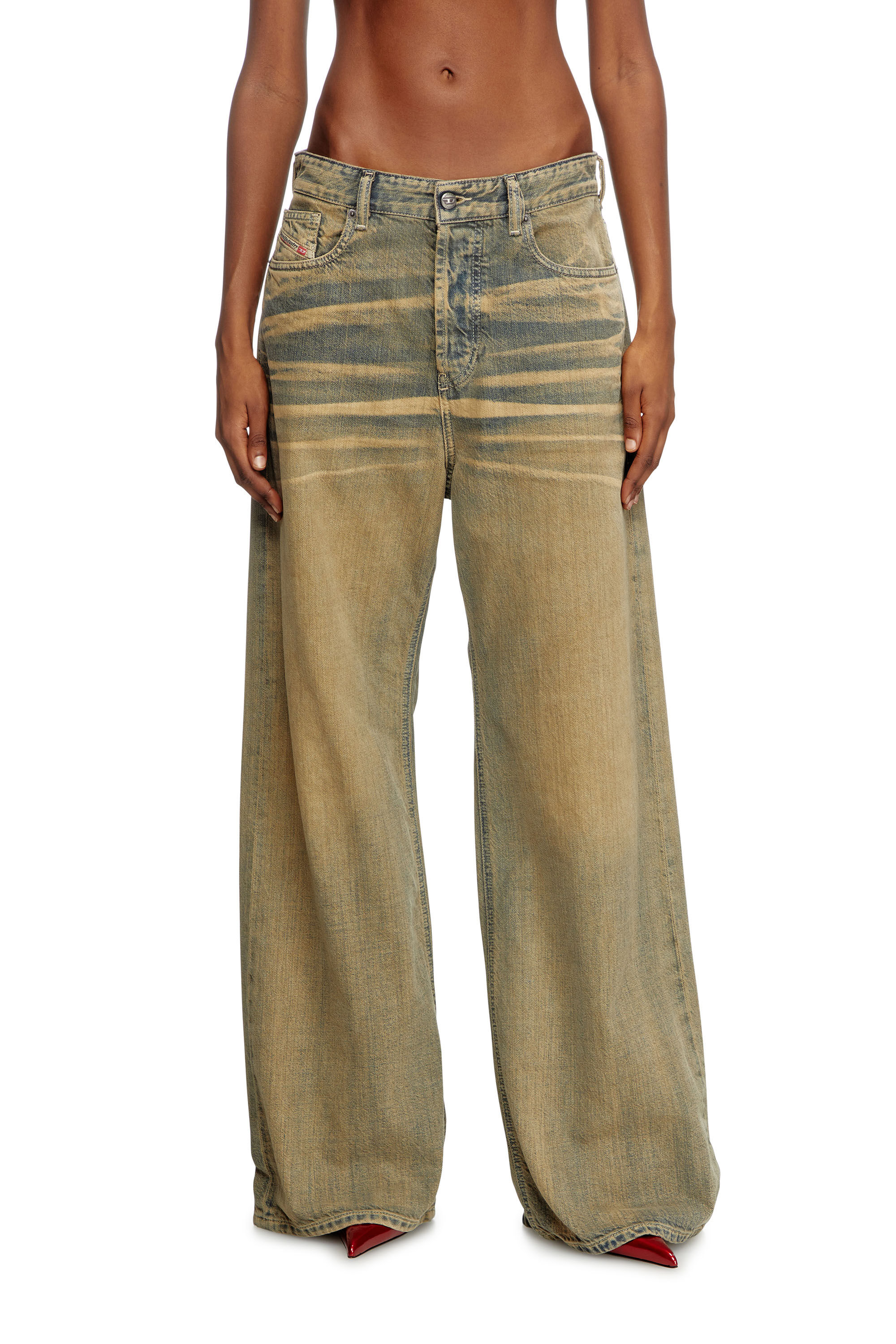 Diesel - Relaxed Jeans 1996 D-Sire 09L49 Femme, Bleu moyen - Image 3