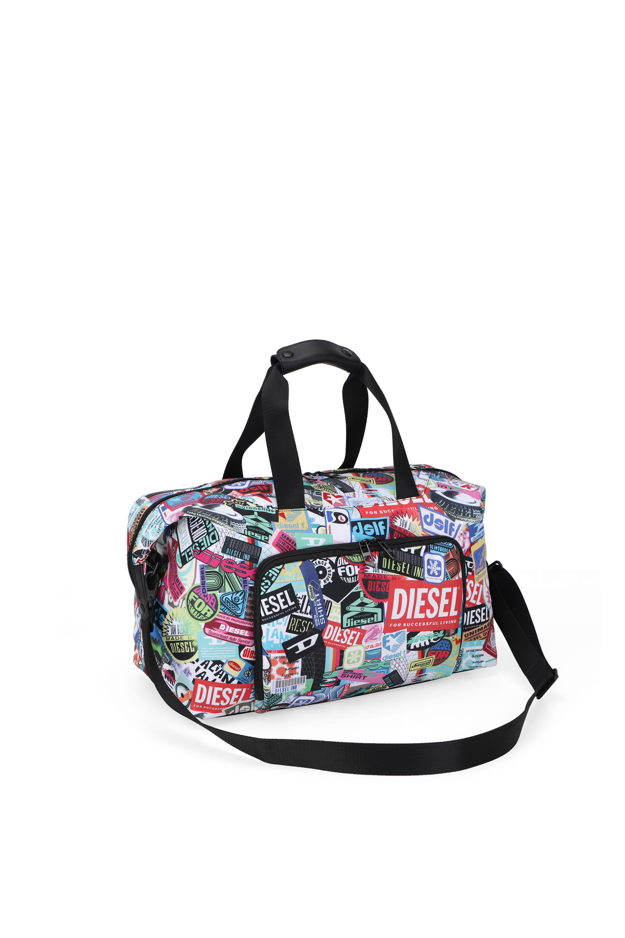 Diesel - DIESEL PC PRINTED DUFFLE-STICKERS- DSB00, Sac de voyage pratique avec des autoc Mixte in Polychrome - 5