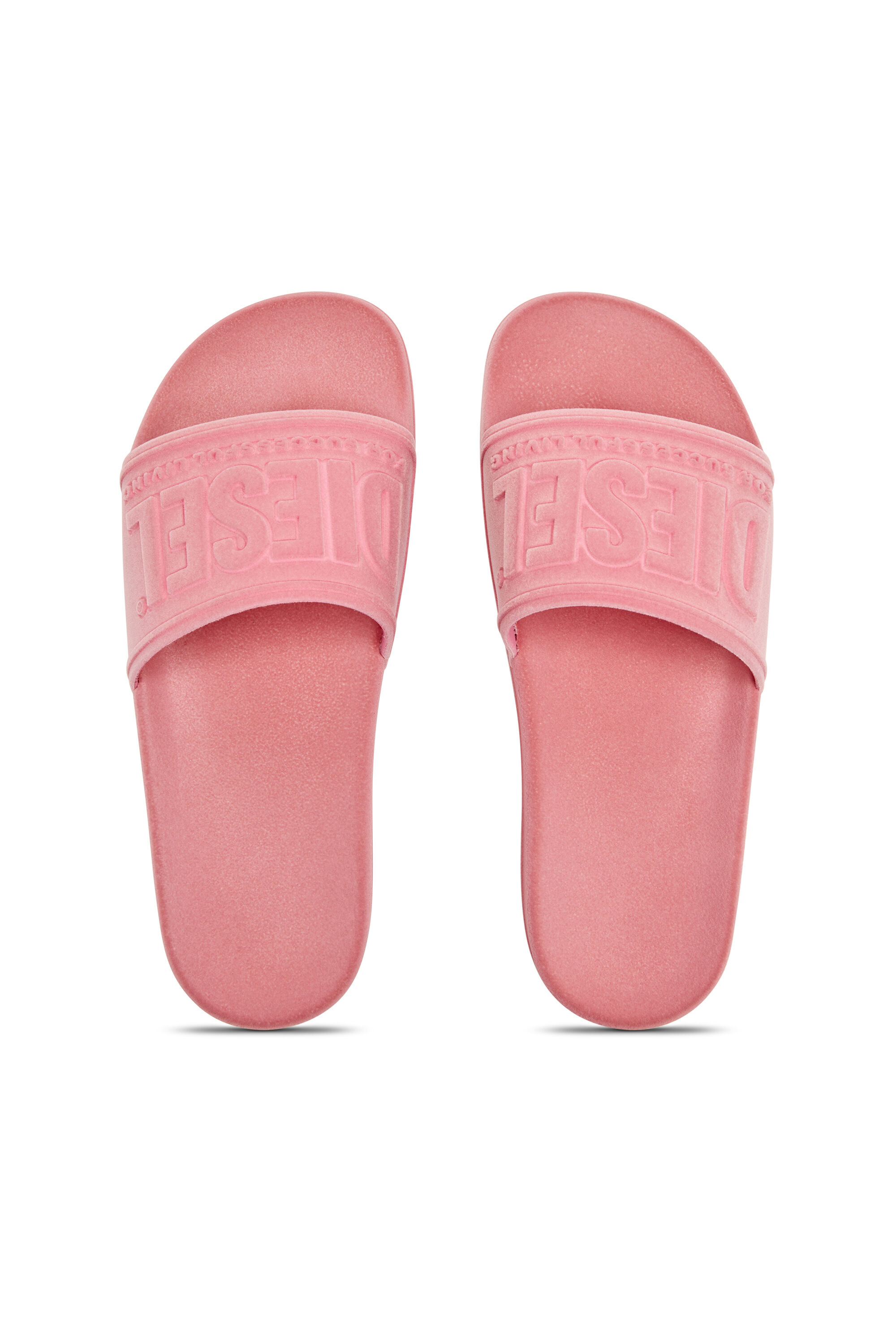 Diesel - SA-MAYEMI CC W, Sa-Mayemi-Ciabatte da piscina con effetto vellutato Donna in Rosa - 4