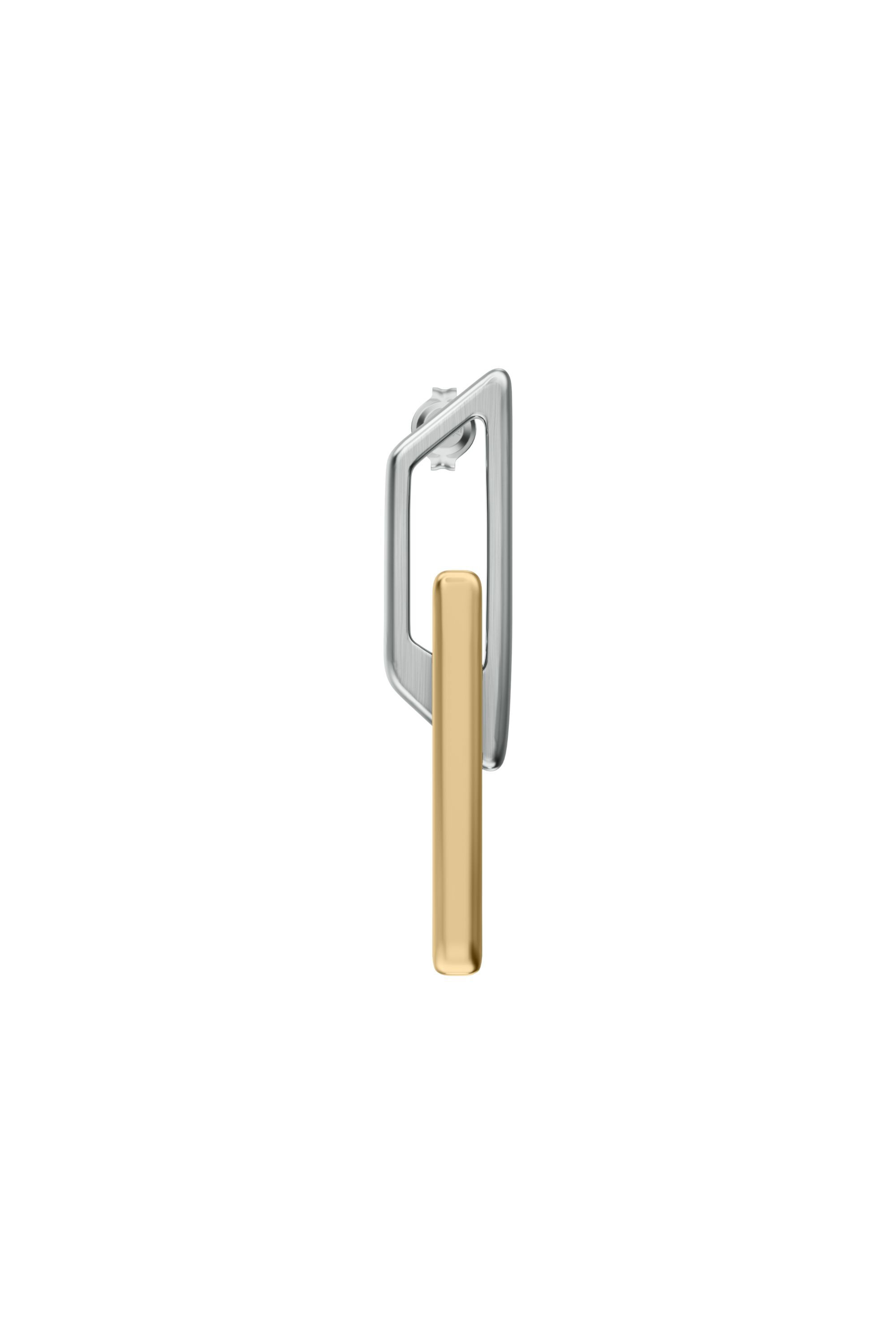 Diesel - DX1685931  JEWELLERY, Boucle d&rsquo;oreille pendante en acier inoxydable Mixte in Gris argent&eacute; - 2