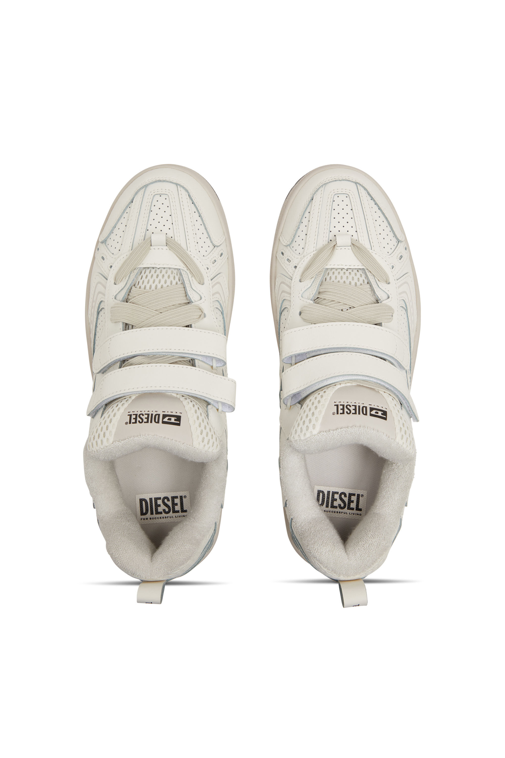 Diesel - S-UKIYO SKT, Homme S-Ukiyo-Sneakers monochromes à brides in Blanc - Image 4