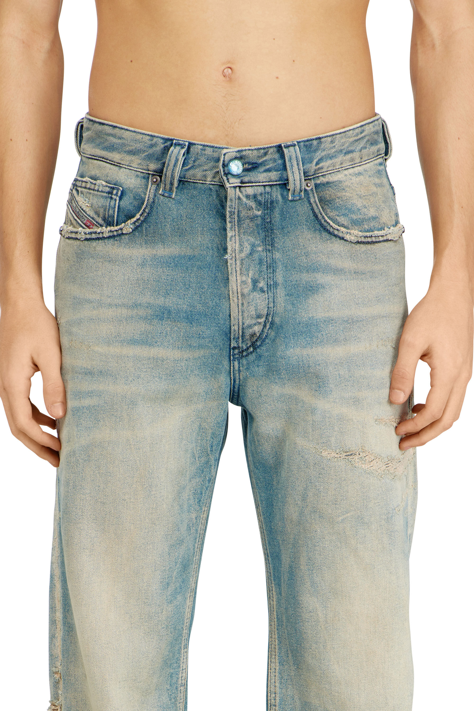 Diesel - Regular Jeans 2024 D-Macs 09N30 Homme, Bleu Clair - Image 5