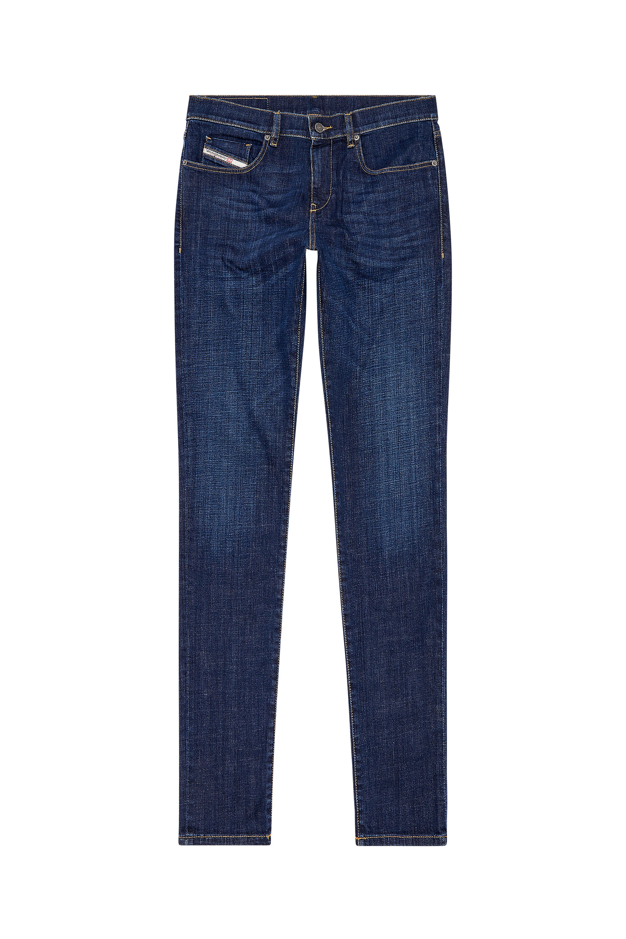 Diesel - Slim Jeans 2019 D-Strukt 09F89, Bleu Foncé - Image 2
