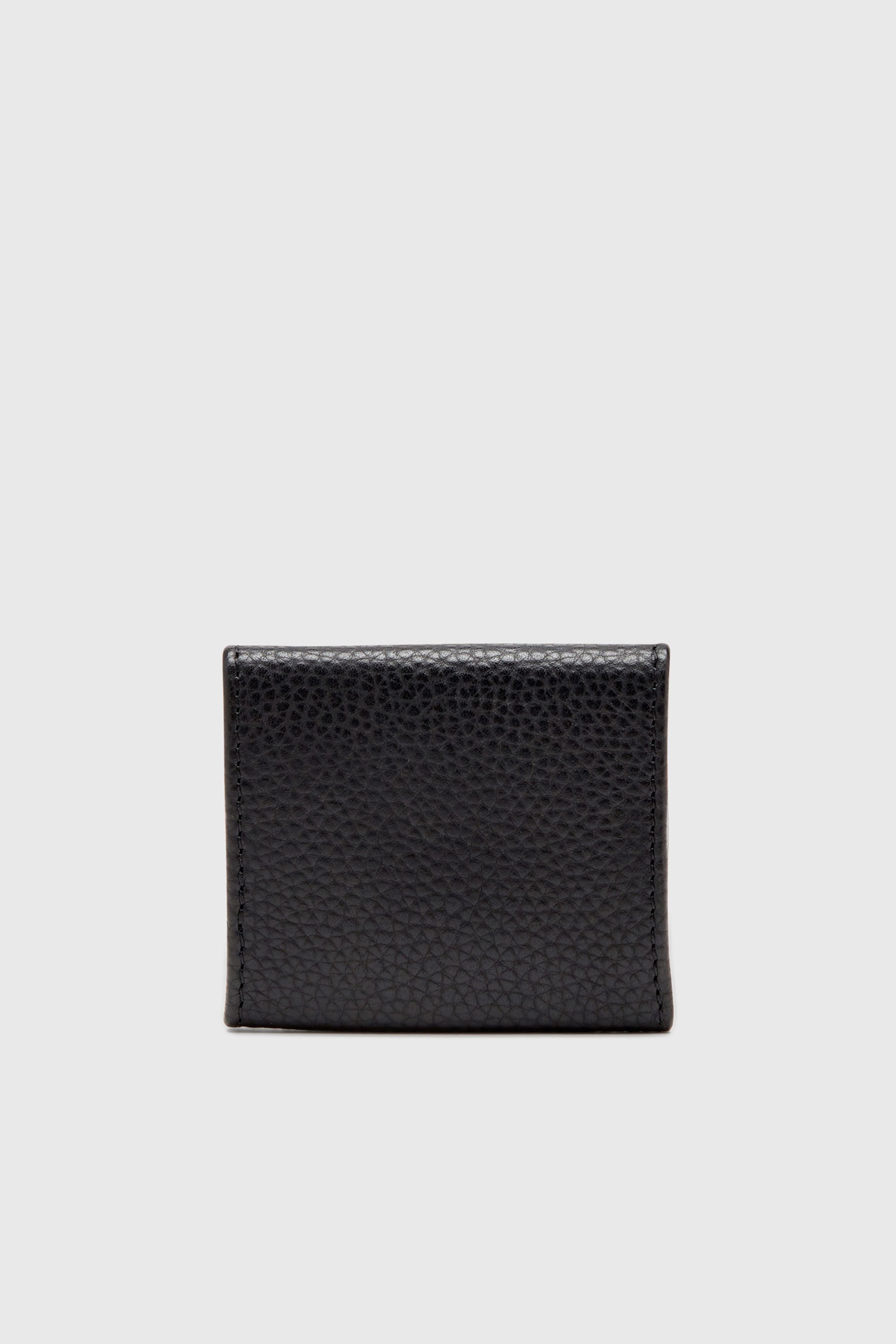 Diesel - HISSU EVO COIN CASE, Porte-monnaie en cuir grain&eacute; Homme in Noir - 2