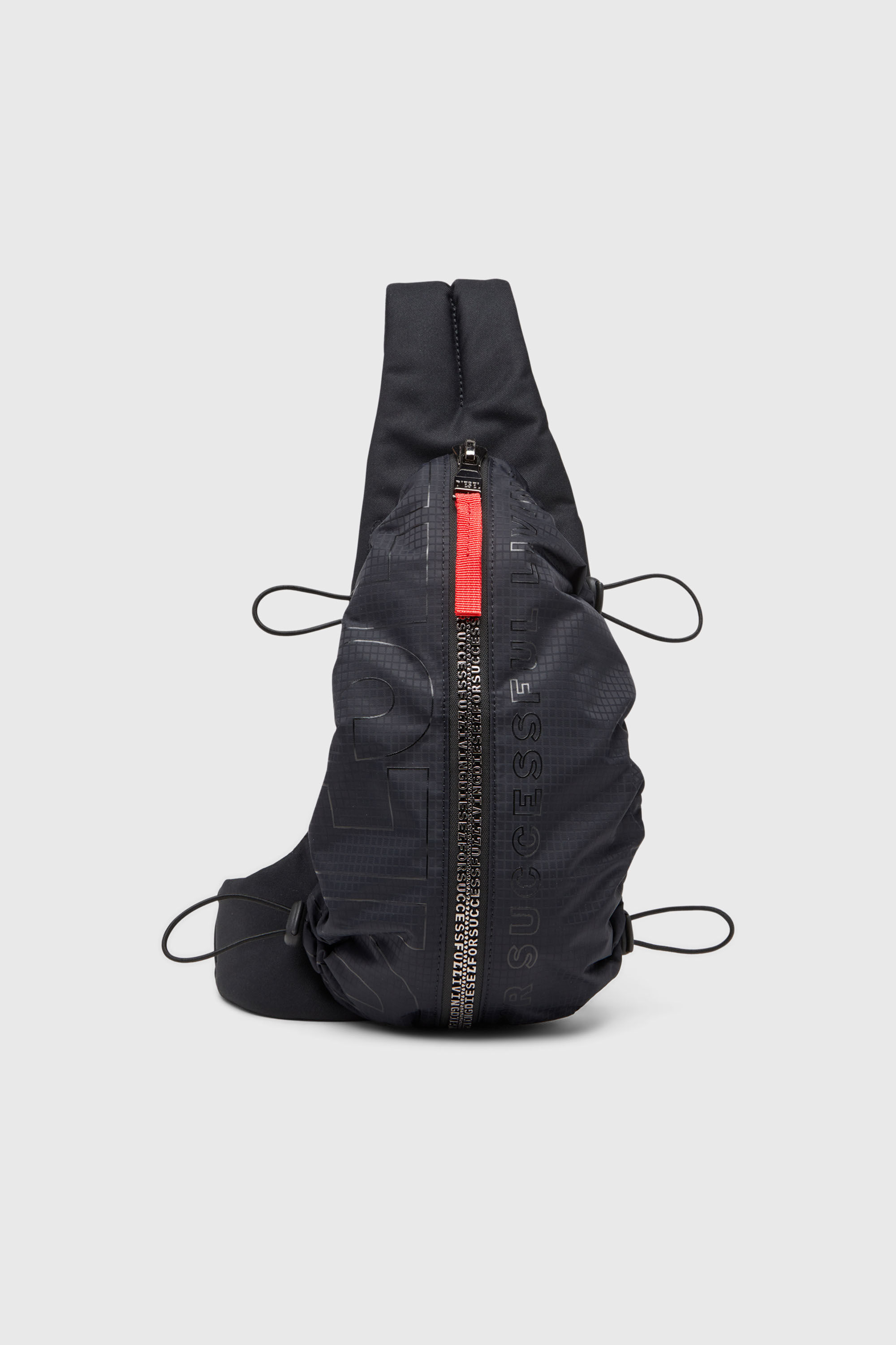 Diesel - ZIP-D CROSSBODY X, Zip-D-Borsa monospalla in shell jacquard Uomo in Nero - 1