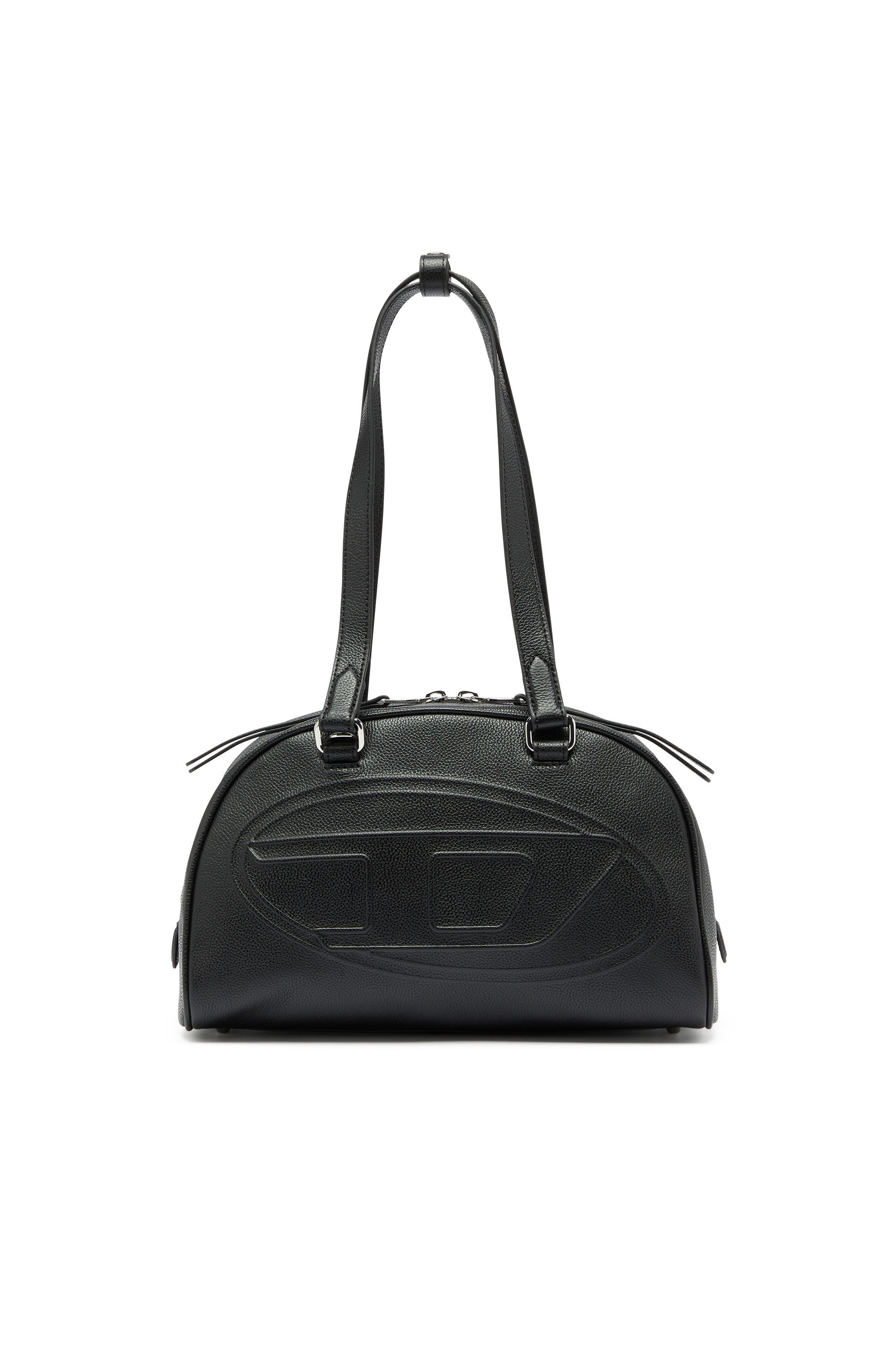 Diesel - 1DR DOME SHOULDER, Unisex 1DR Dome - Boston Bag aus Leder mit gepr&auml;gtem Logo in null - 1