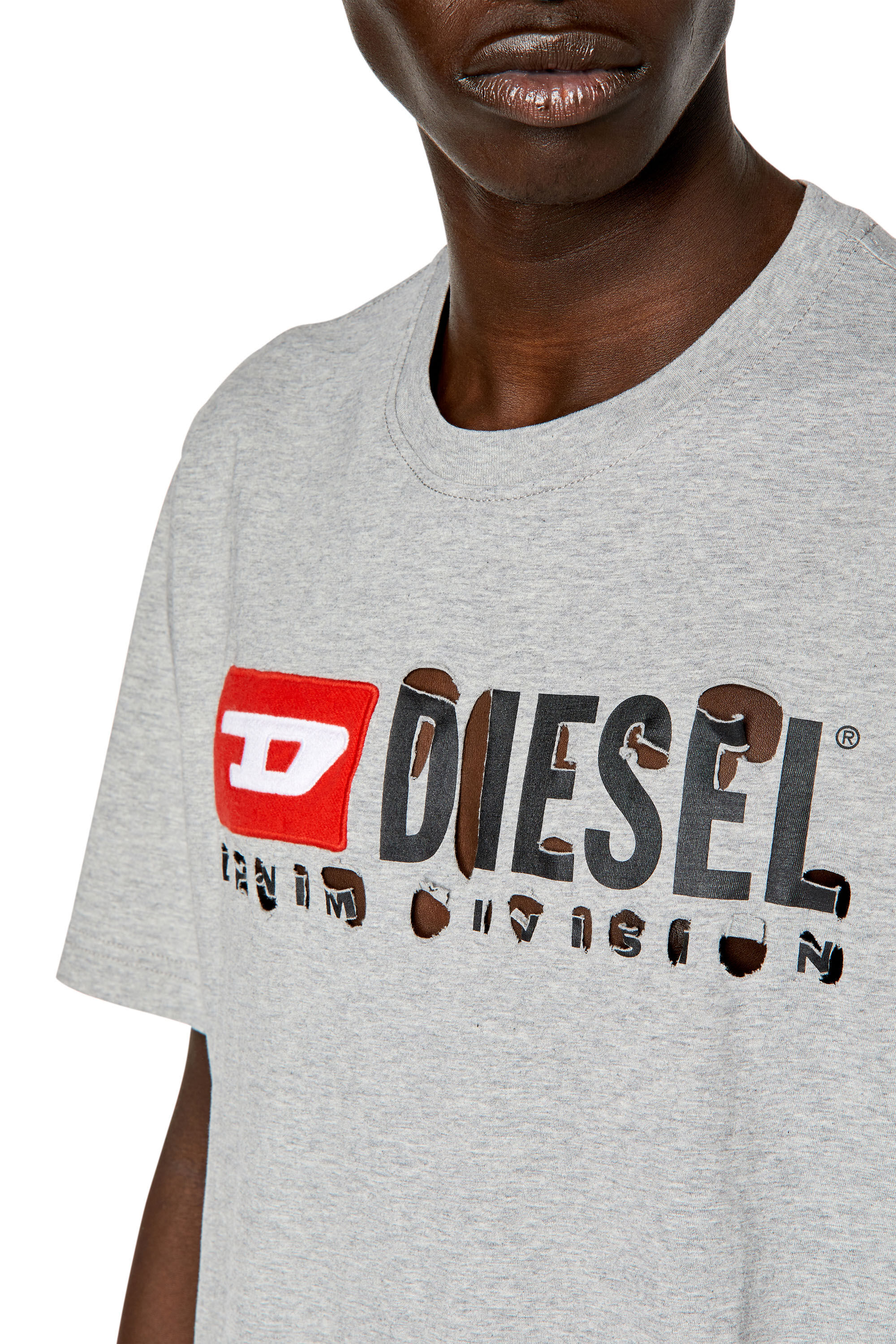 Diesel - T-JUST-DIVSTROYED, Grigio - Image 5