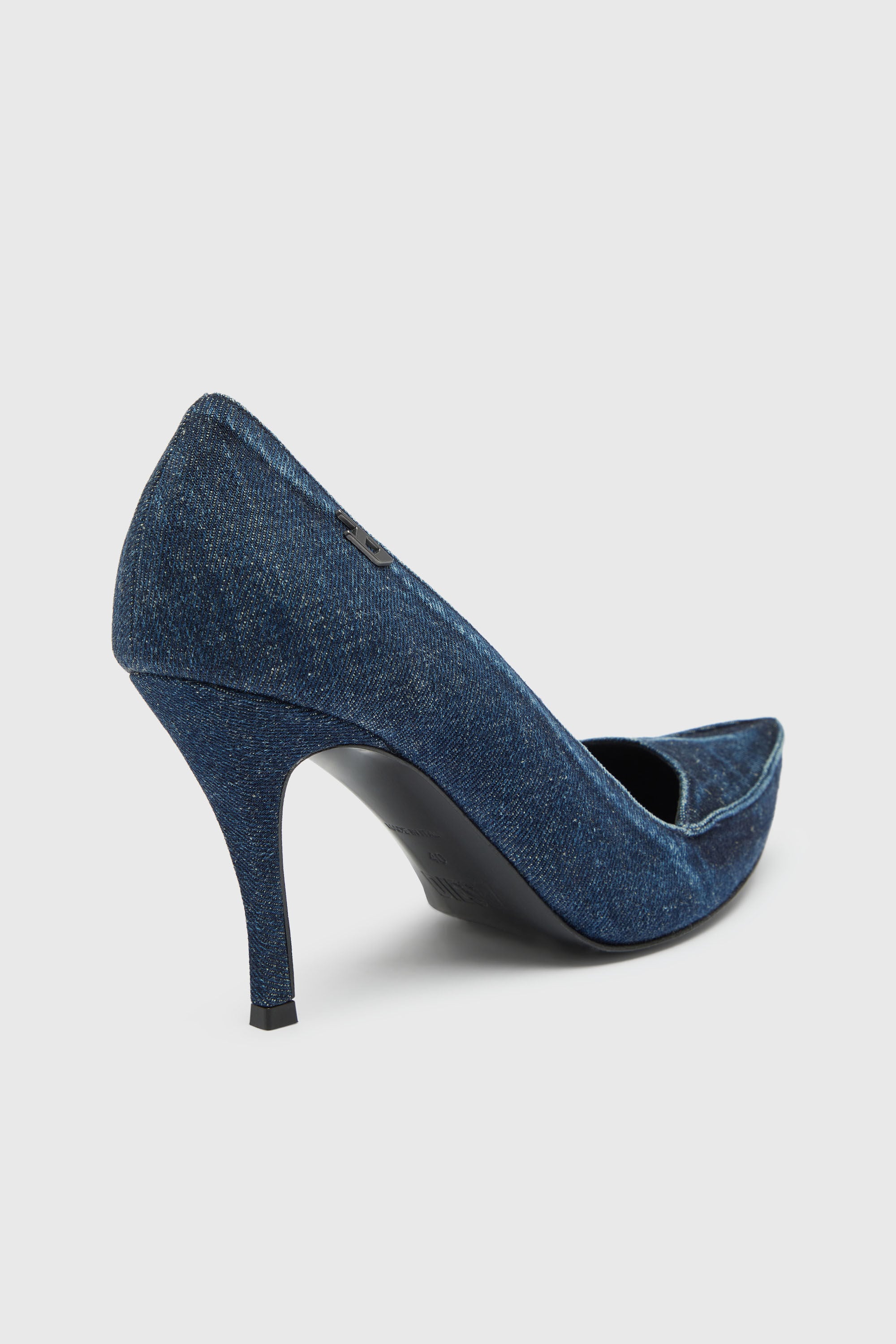 Diesel - D-LUCETTE-90-PUMP D, Damen D-Lucette-Pumps aus Denim in null - 5