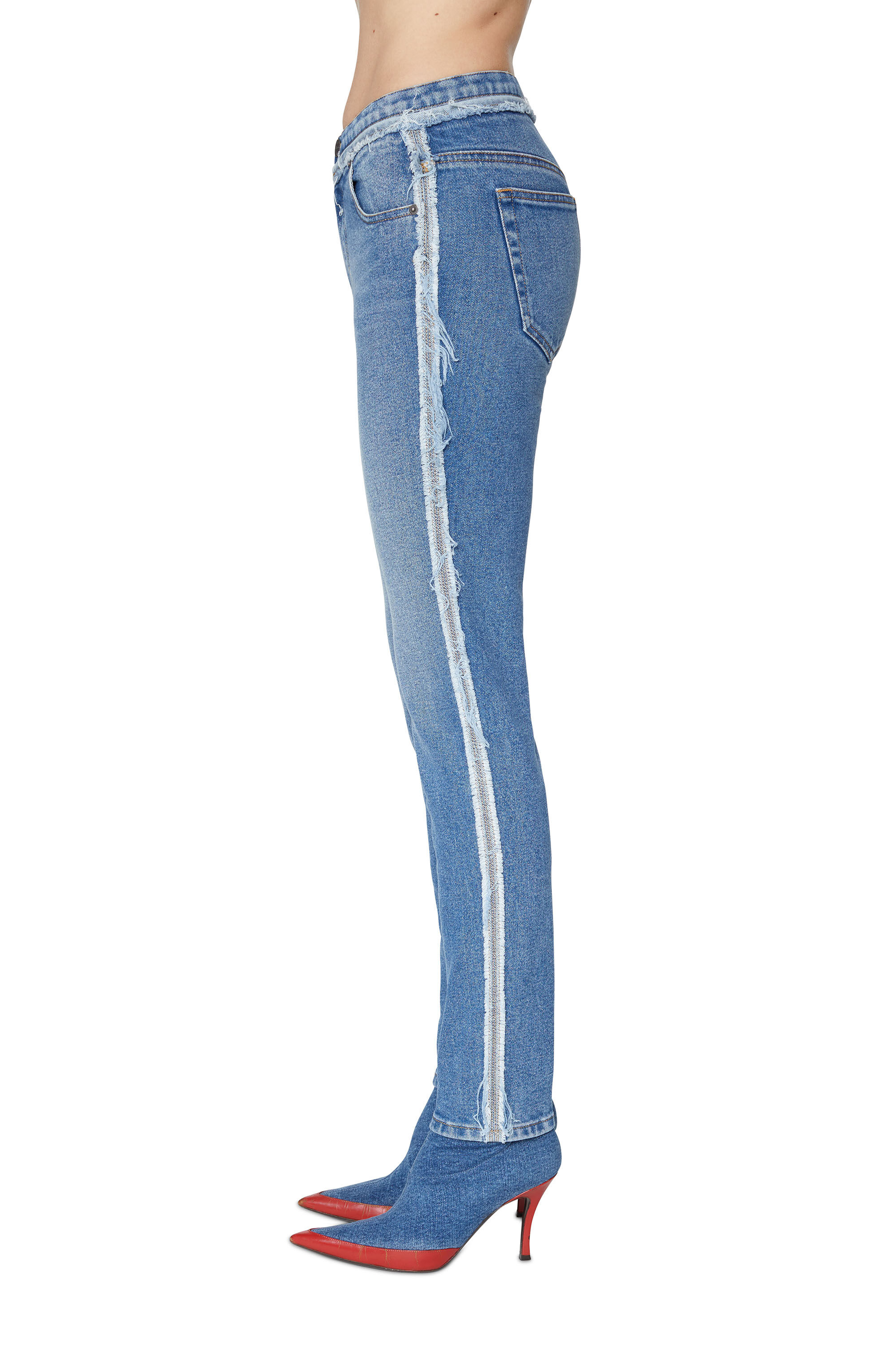 Diesel - D-Tail 09E19 Skinny Jeans, Mittelblau - Image 5