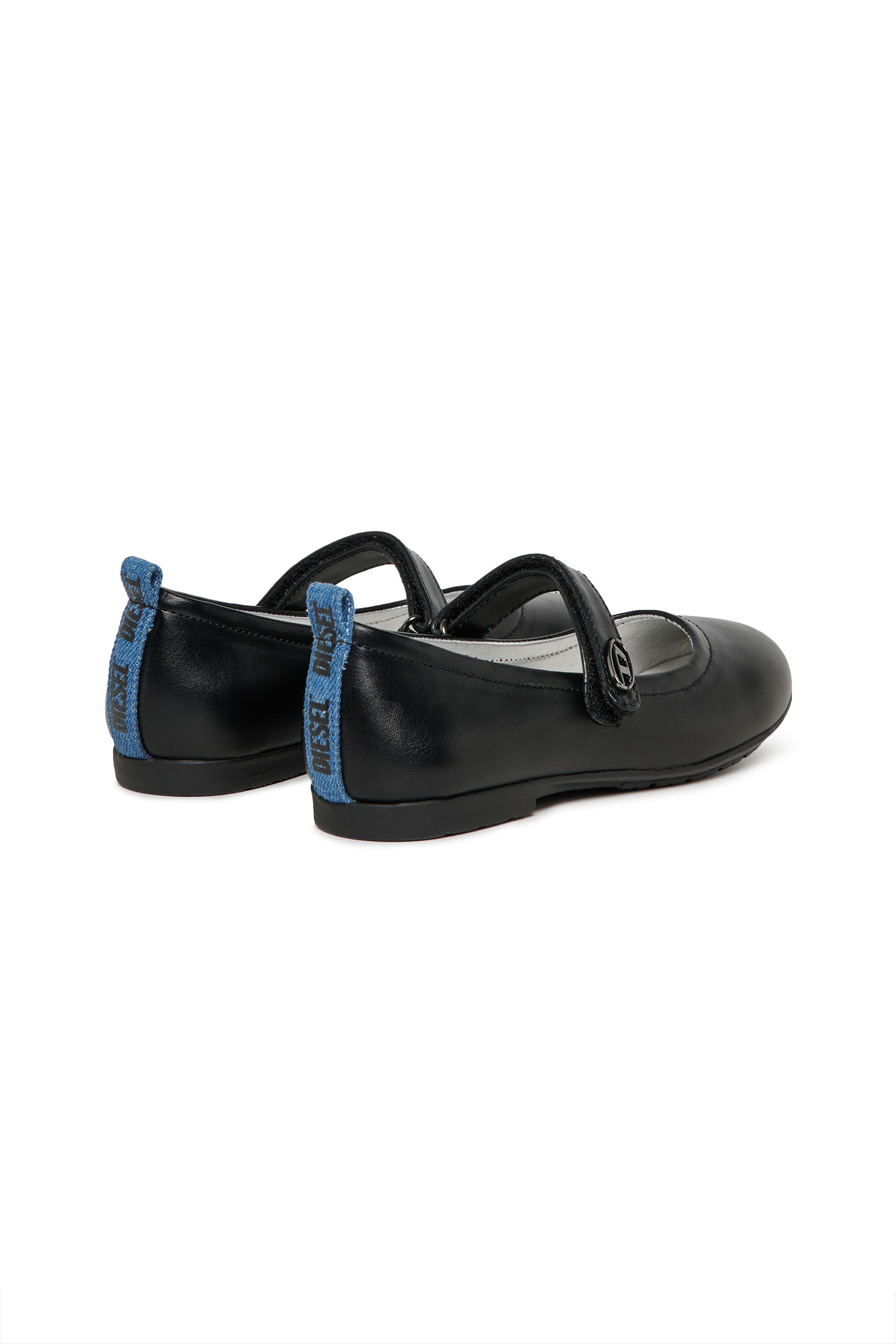 Diesel - D-BALWE, Damen D-BALWE-Mary Jane Ballerinas mit kontrastierendem Riemen in Schwarz - 3