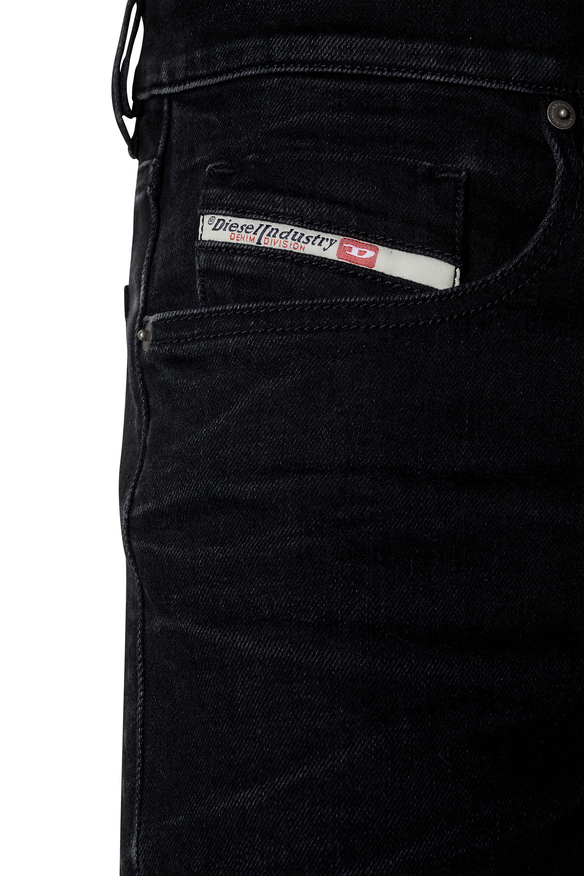 Diesel - Slim Jeans 2019 D-Strukt 09D48, Schwarz/Dunkelgrau - Image 6