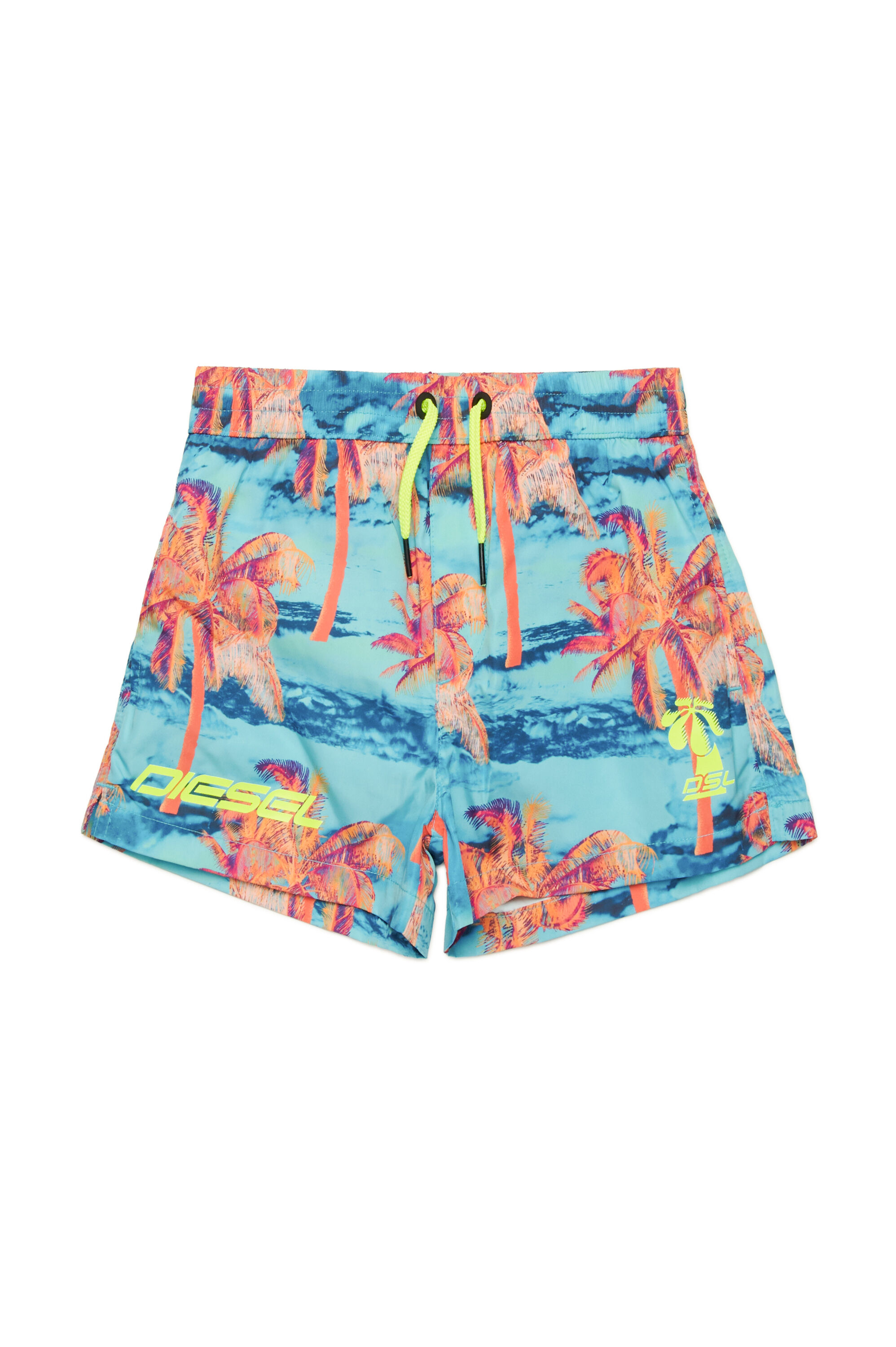 Diesel - MKEN37S, Short de bain imprimé palmier Homme in Polychrome - 1