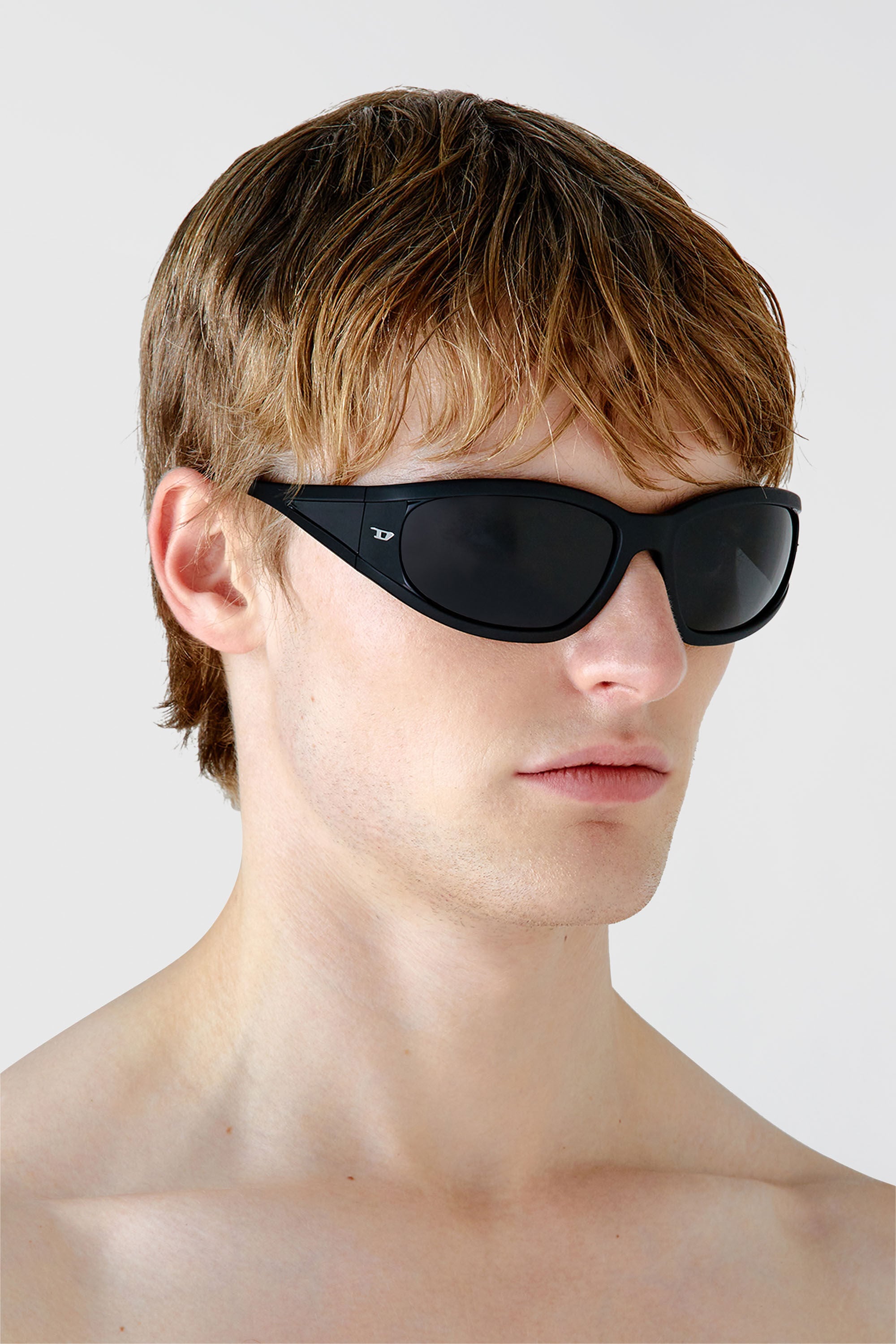 Diesel - 0DL3002, Occhiale in acetato con forma rettangolare Unisex in Nero - 4