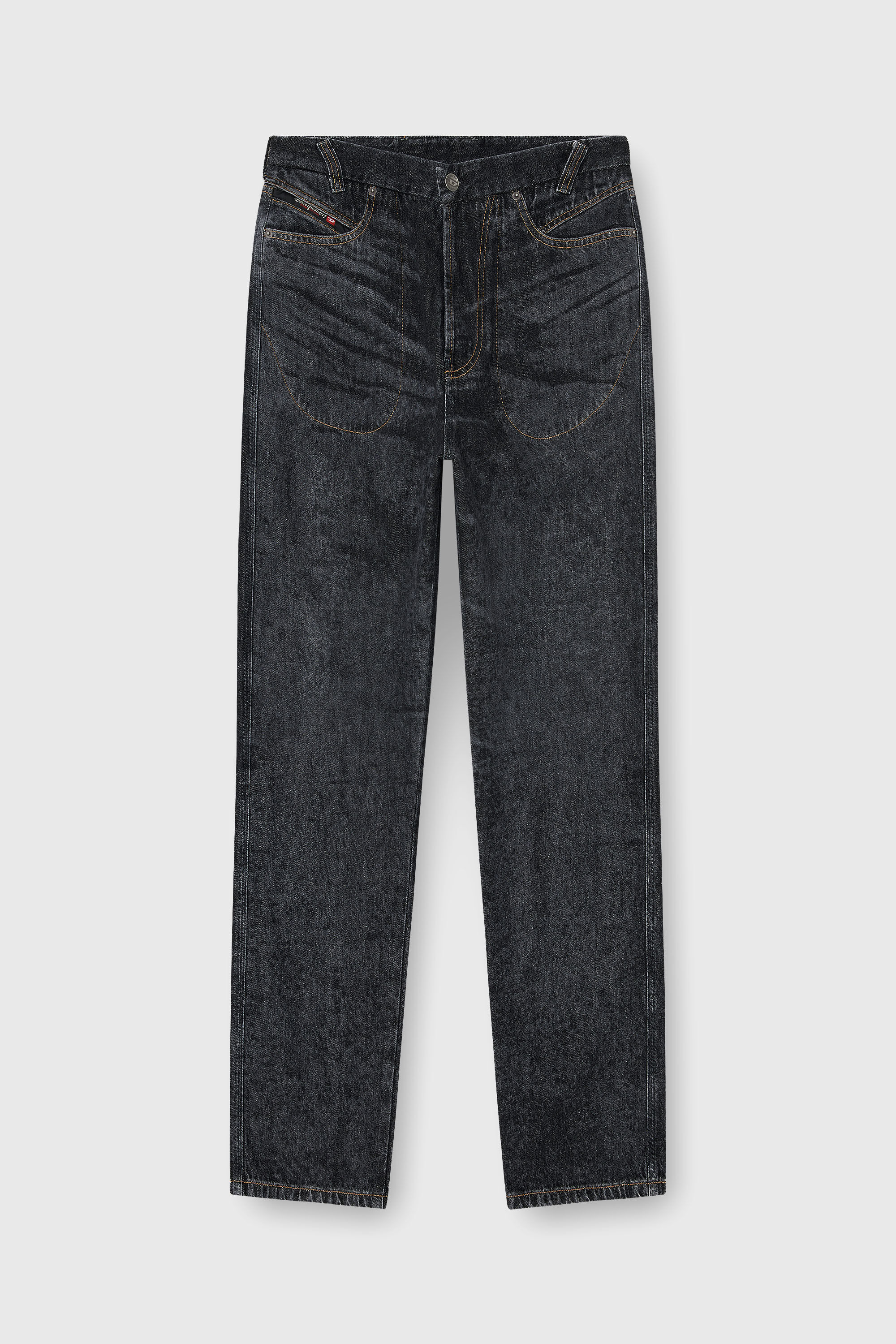 Diesel - Relaxed Jeans D-Marcus 09Q24 Uomo, Nero/Grigio scuro - Image 6