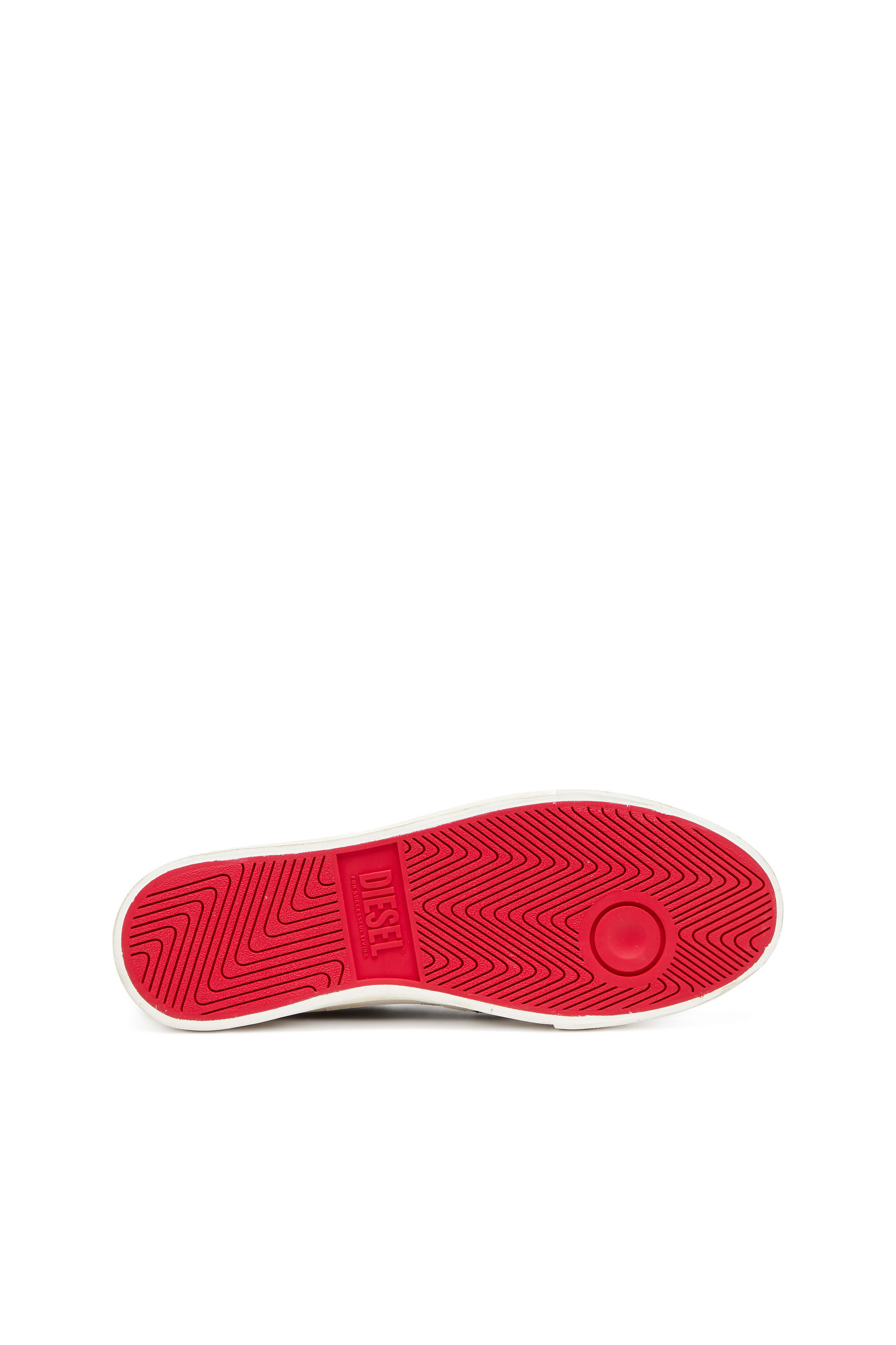 Diesel - S-ATHOS SLIP ON, Uomo Sneaker slip-on in tela con ricamo D in Marrone - Image 5