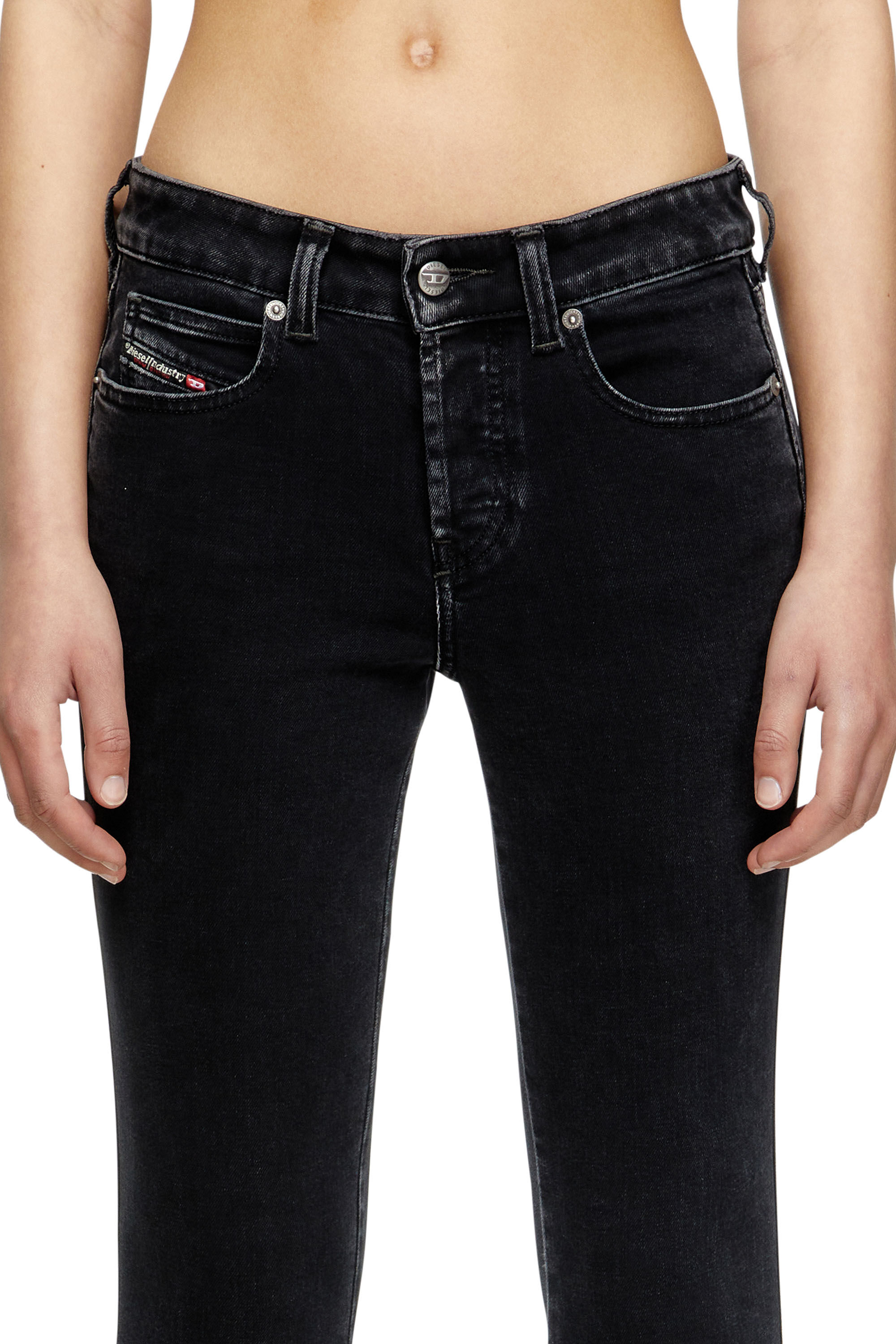 Diesel - Slim Jeans 1992 D-Jiann 09M69 Femme, Noir/Gris foncé - Image 5