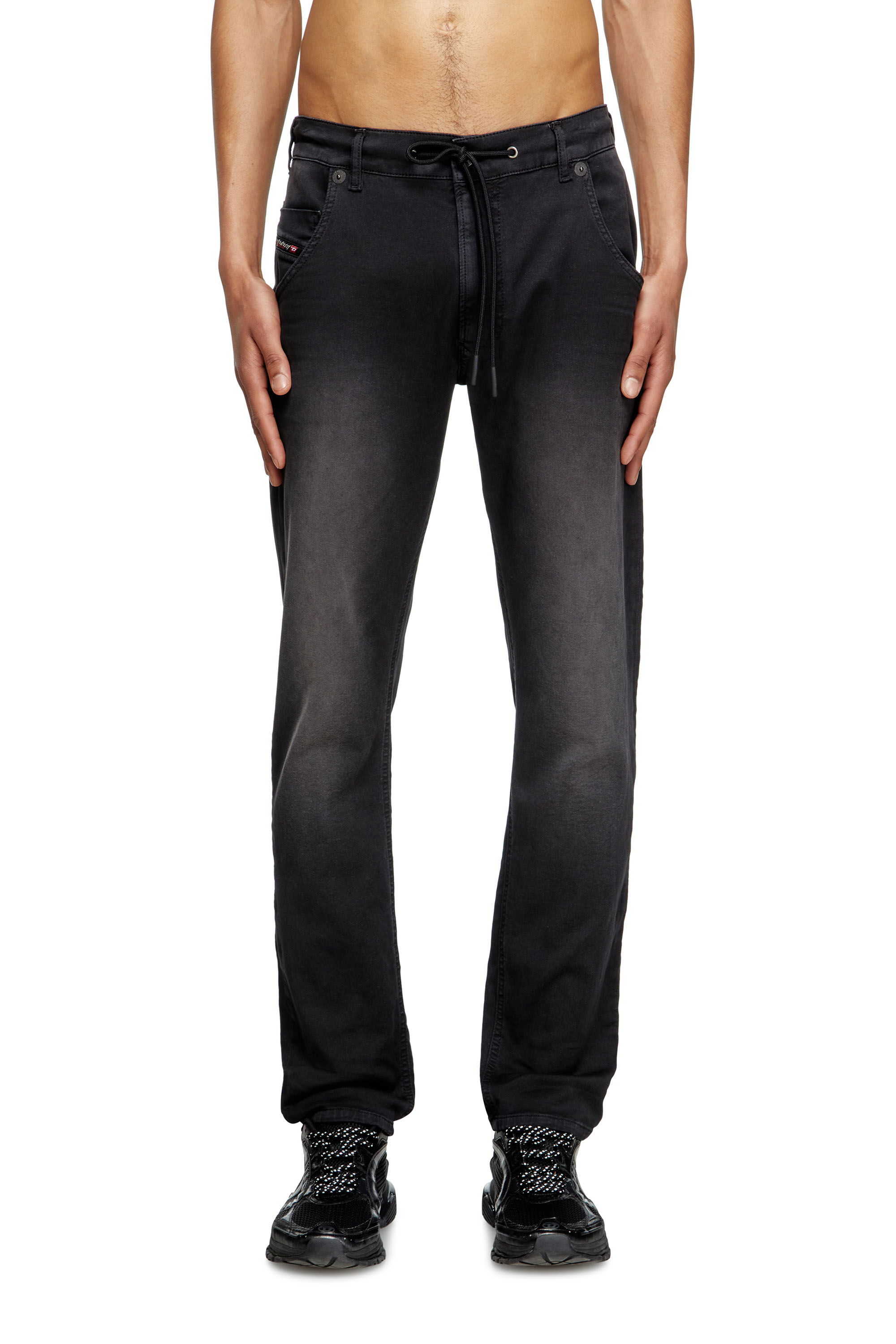 Diesel - Herren Regular 2030 D-Krooley Joggjeans® 0670M, Schwarz/Dunkelgrau - 3