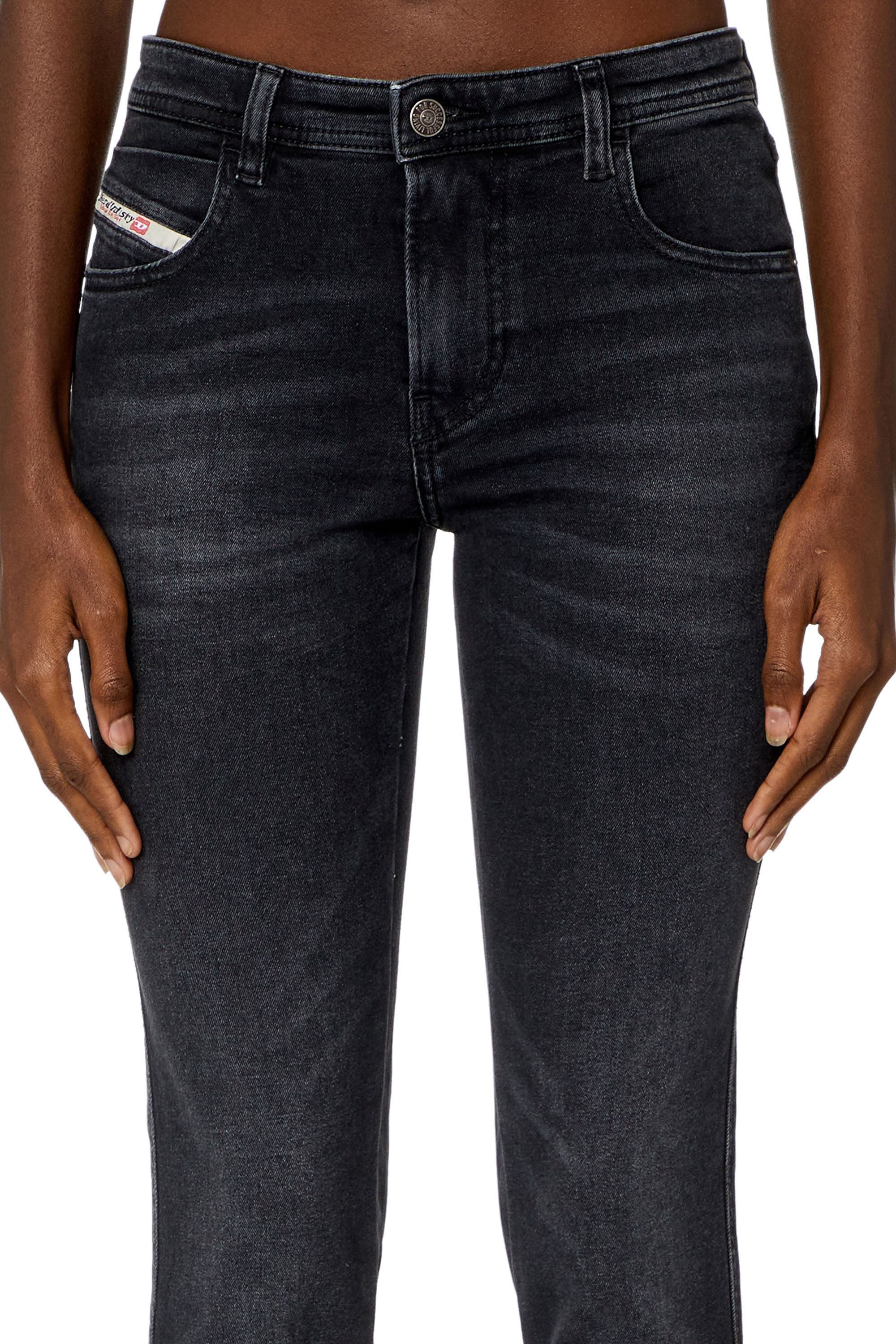 Diesel - Donna Skinny Jeans 2015 Babhila 0PFAS, Nero/Grigio scuro - Image 5