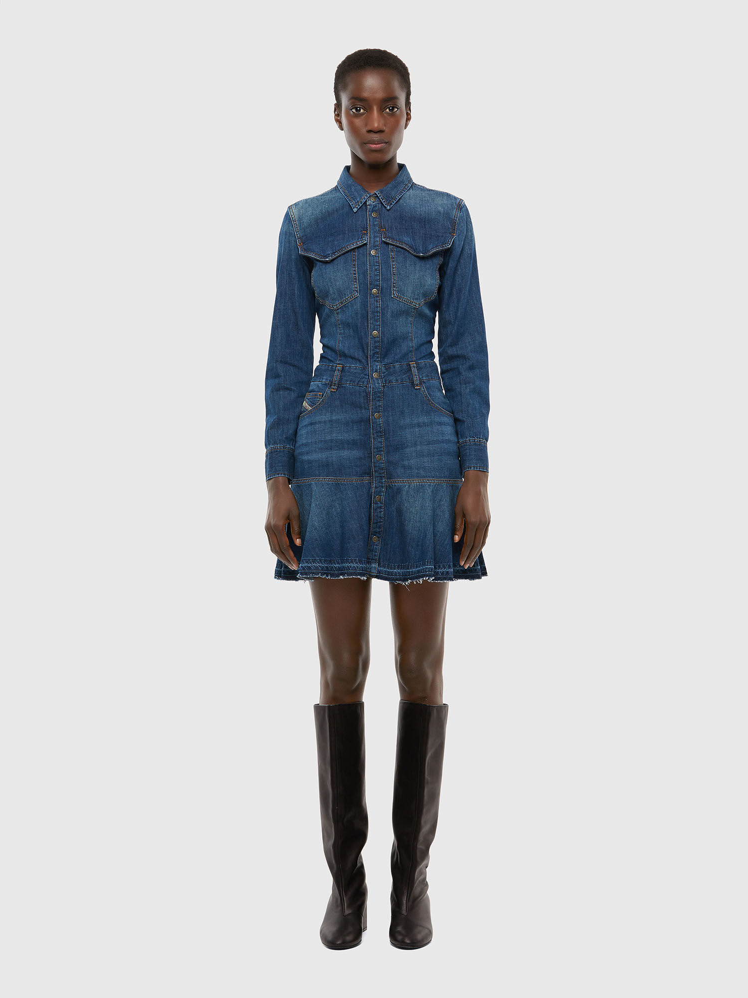 Robe en jean diesel clearance