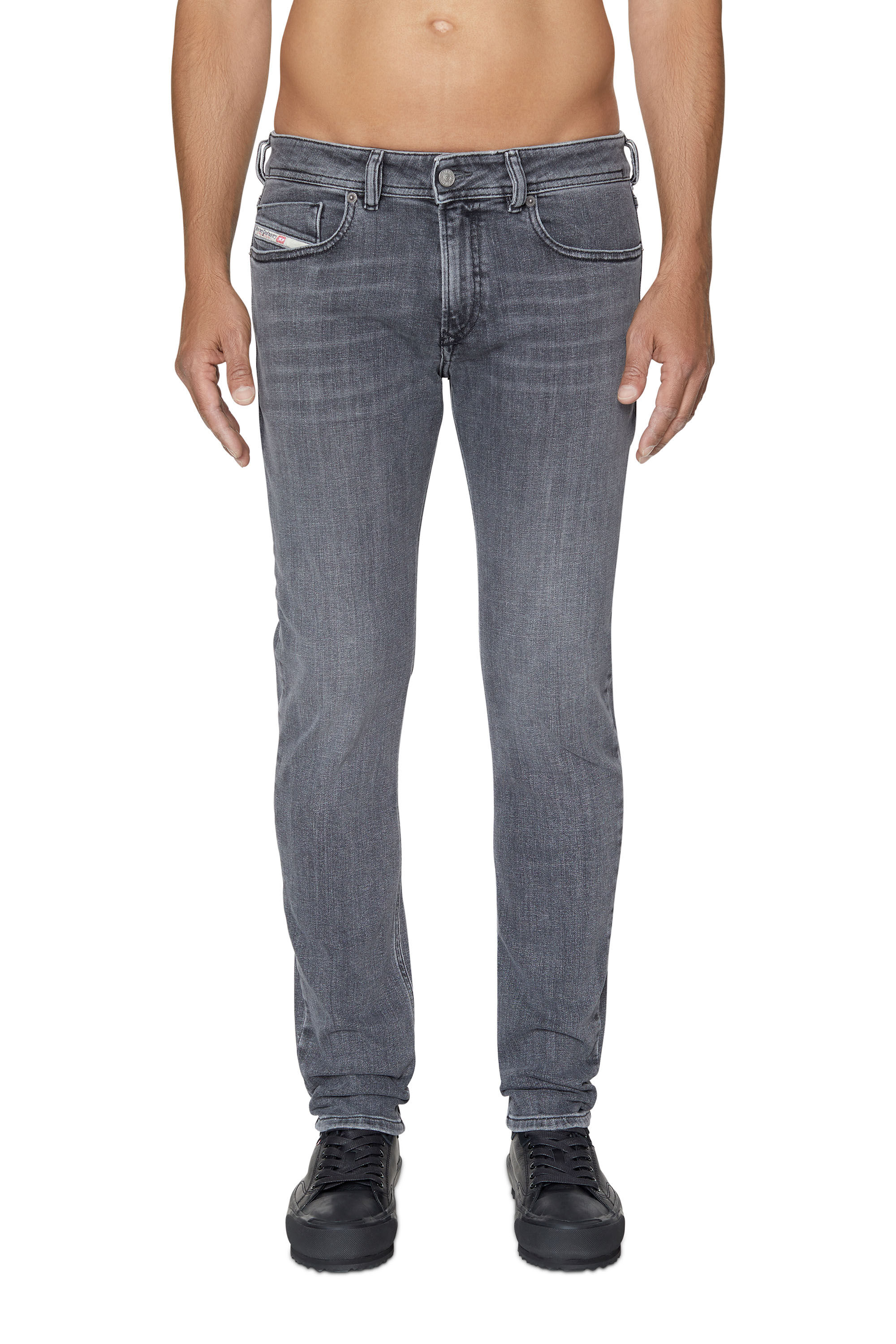 Diesel - 1979 Sleenker 09B97 Skinny Jeans, Nero/Grigio scuro - Image 3