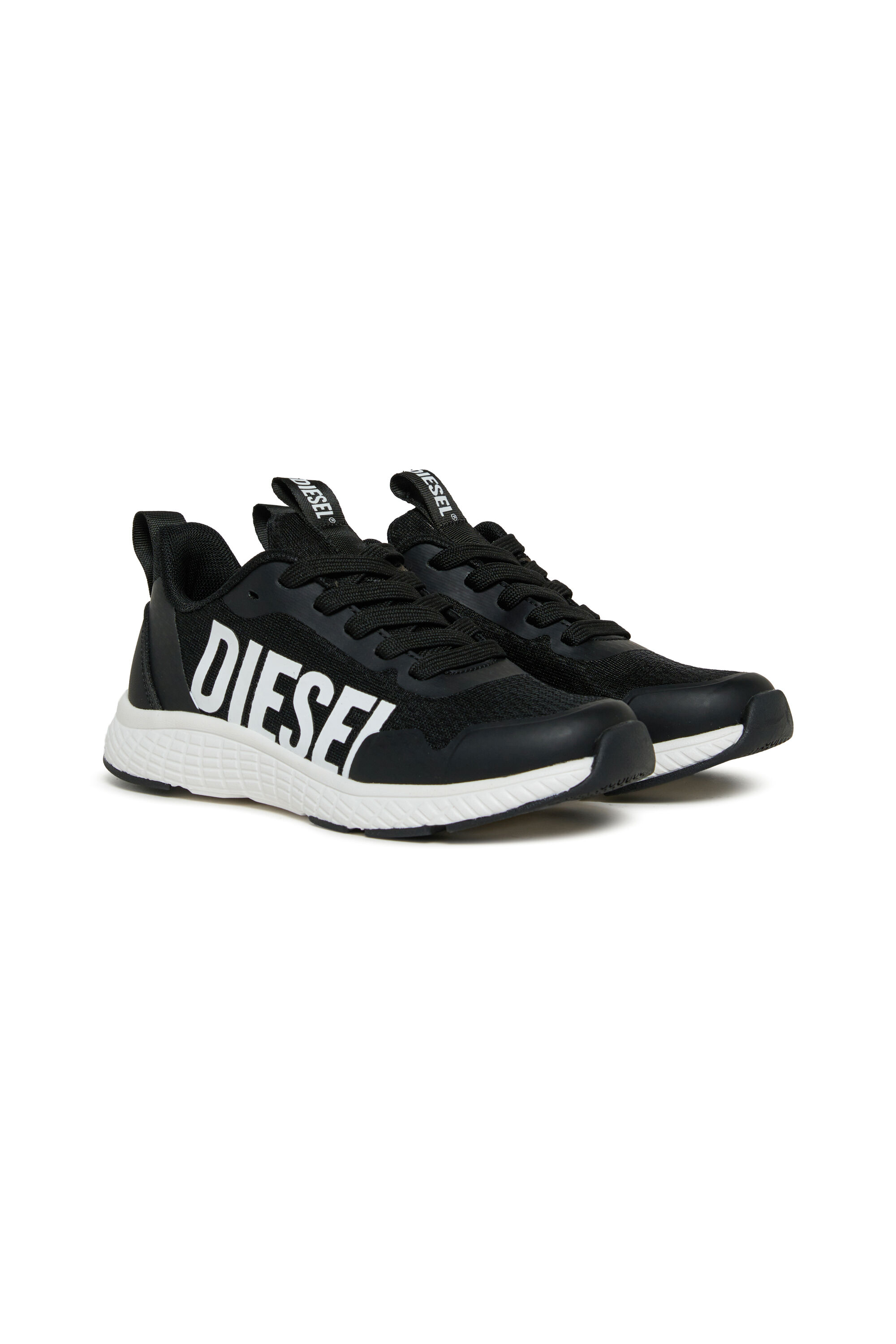 Diesel - S-RUNCOUT, Unisex's S-Runcout - Sneakers with maxi Diesel logo in Black - 2