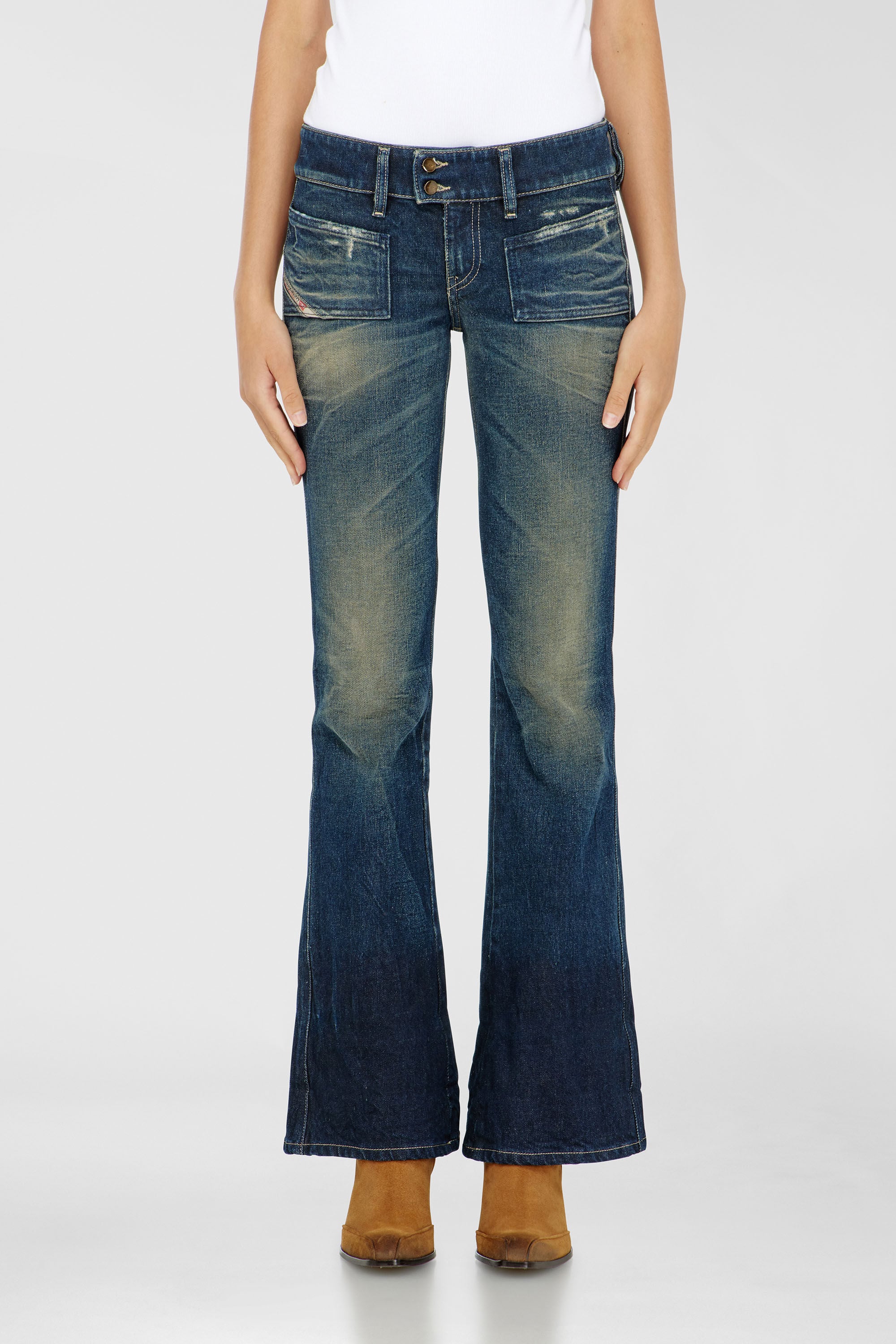 Diesel - Bootcut Jeans D-Hush 007EH Femme, Bleu Fonc&eacute; - Image 4