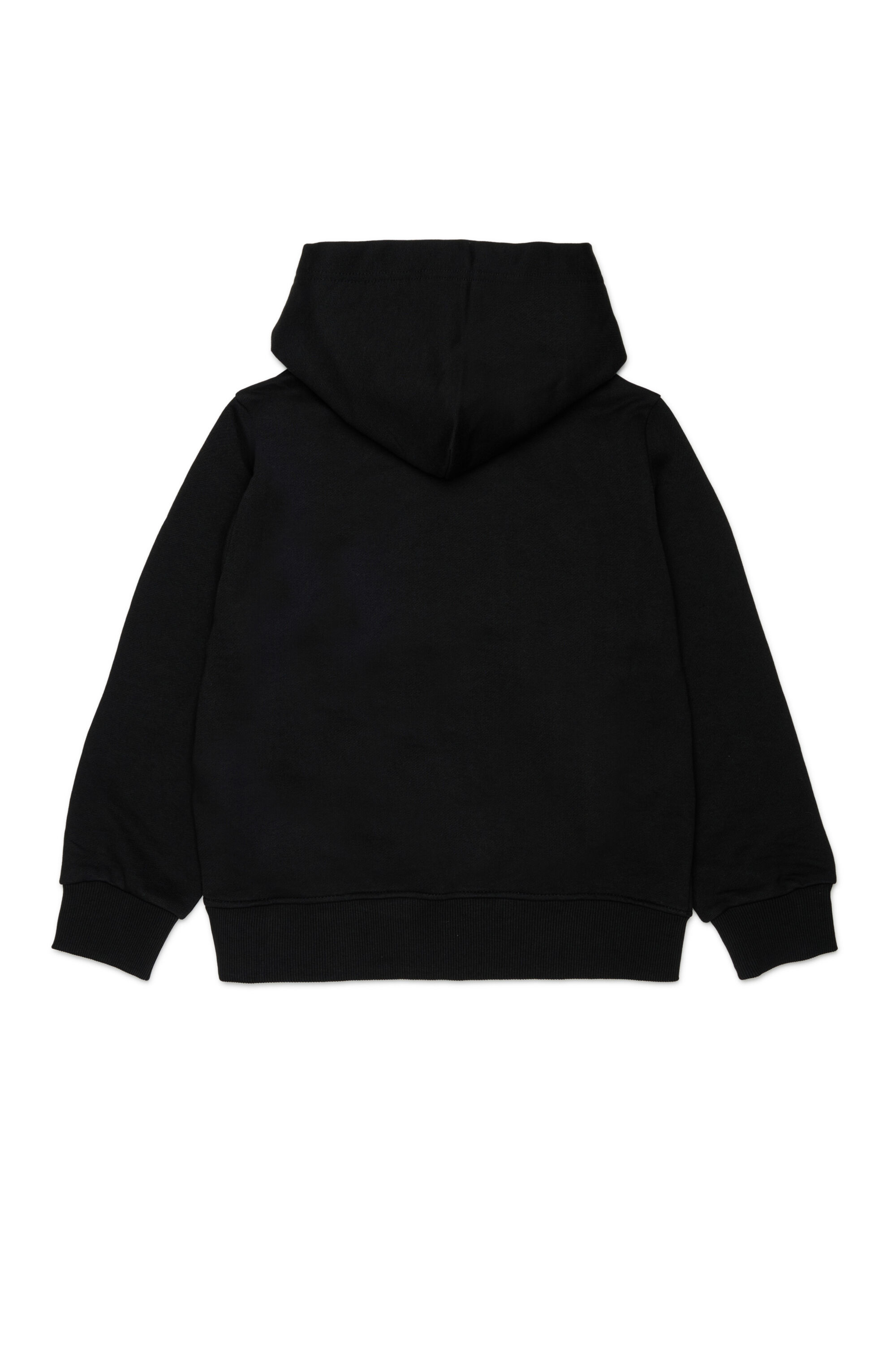 Diesel - SLODIMHOOD OVER, Felpa con cappuccio con stampa Diesel Industry Uomo in Nero - 2