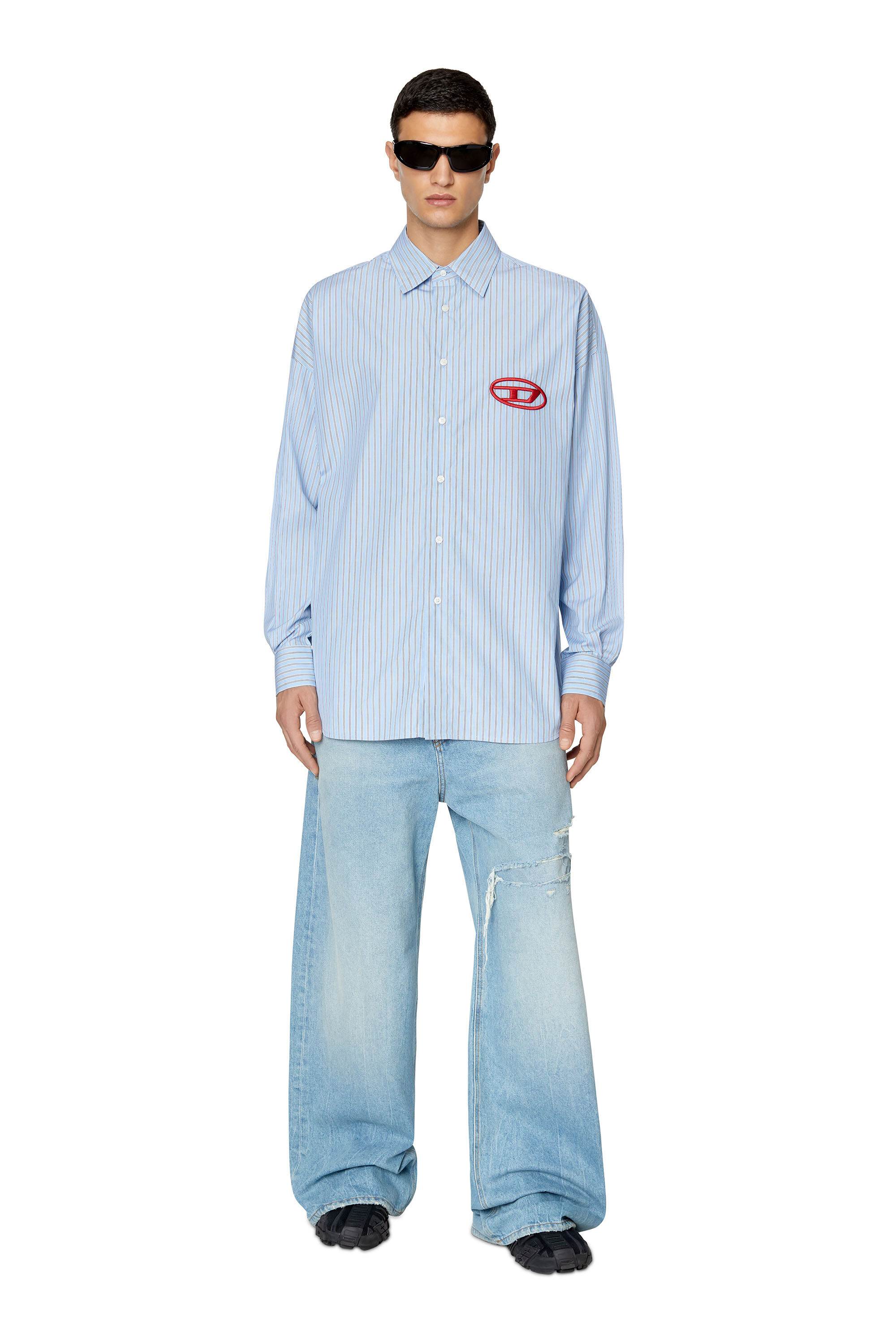Diesel - S-DOUBLY-STRIPE-NW, Bleu Clair - Image 1