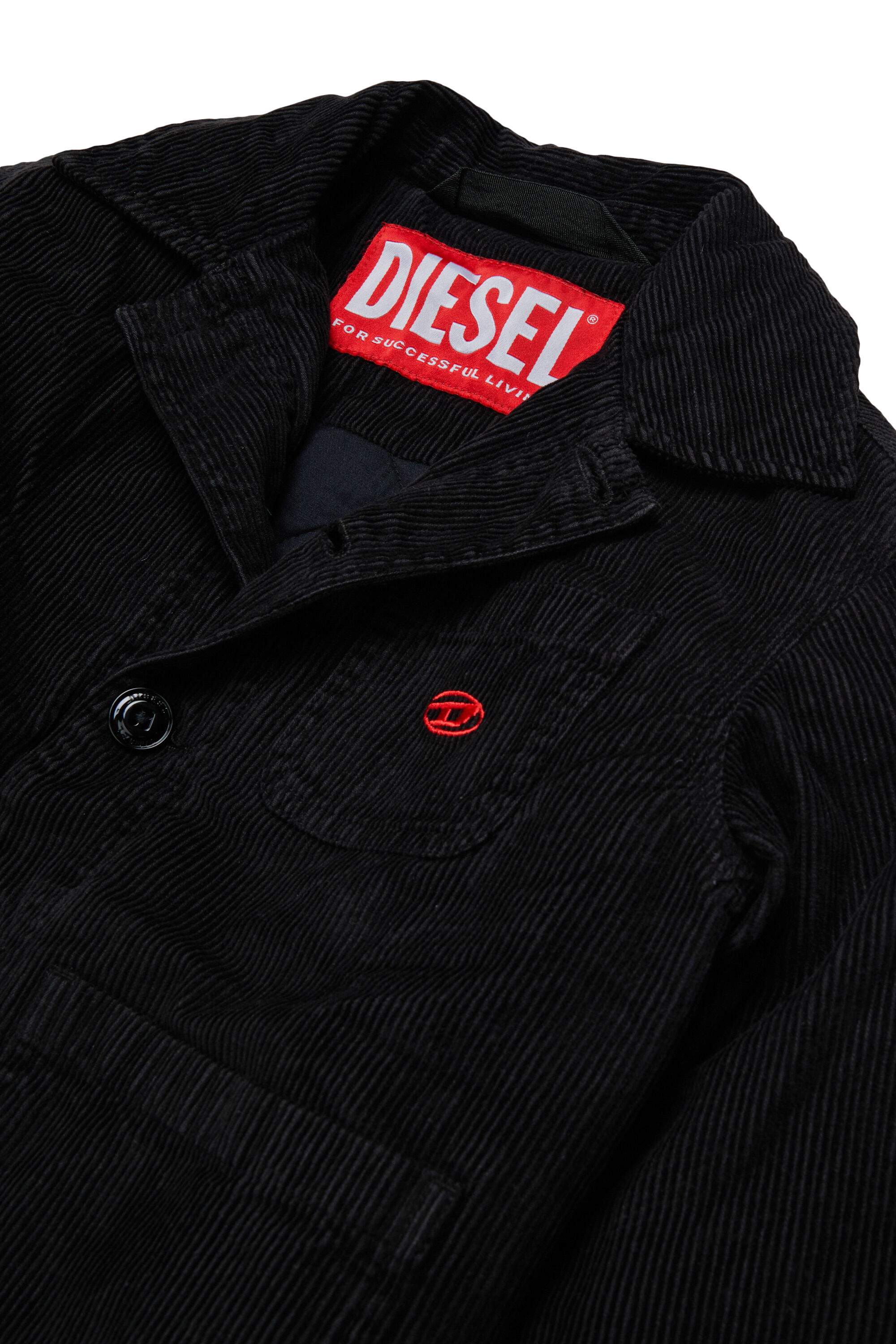 Diesel - JMILL, Giacca camicia in velluto a coste Uomo in Nero - 3