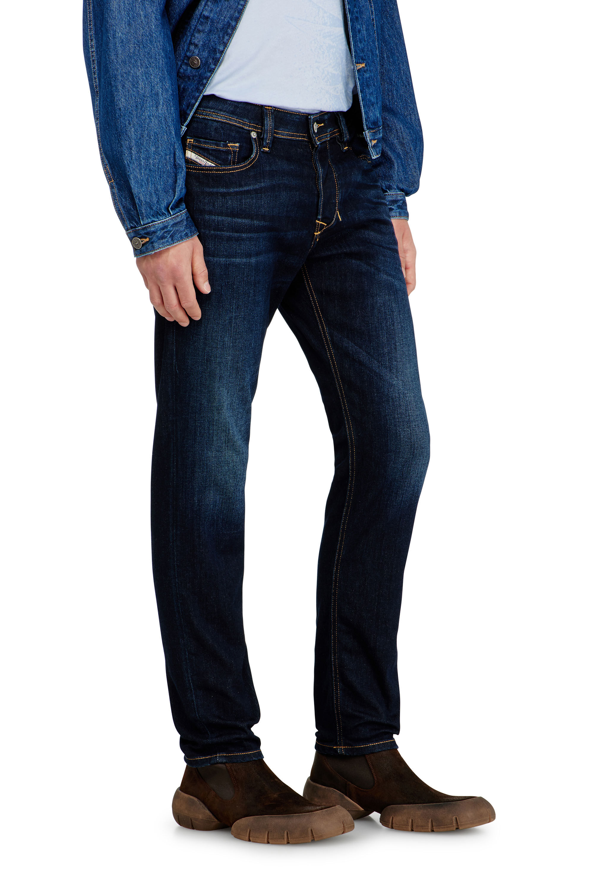 Diesel - Regular Jeans 1986 Larkee-Beex 09Q15 Homme, Bleu Fonc&eacute; - Image 6