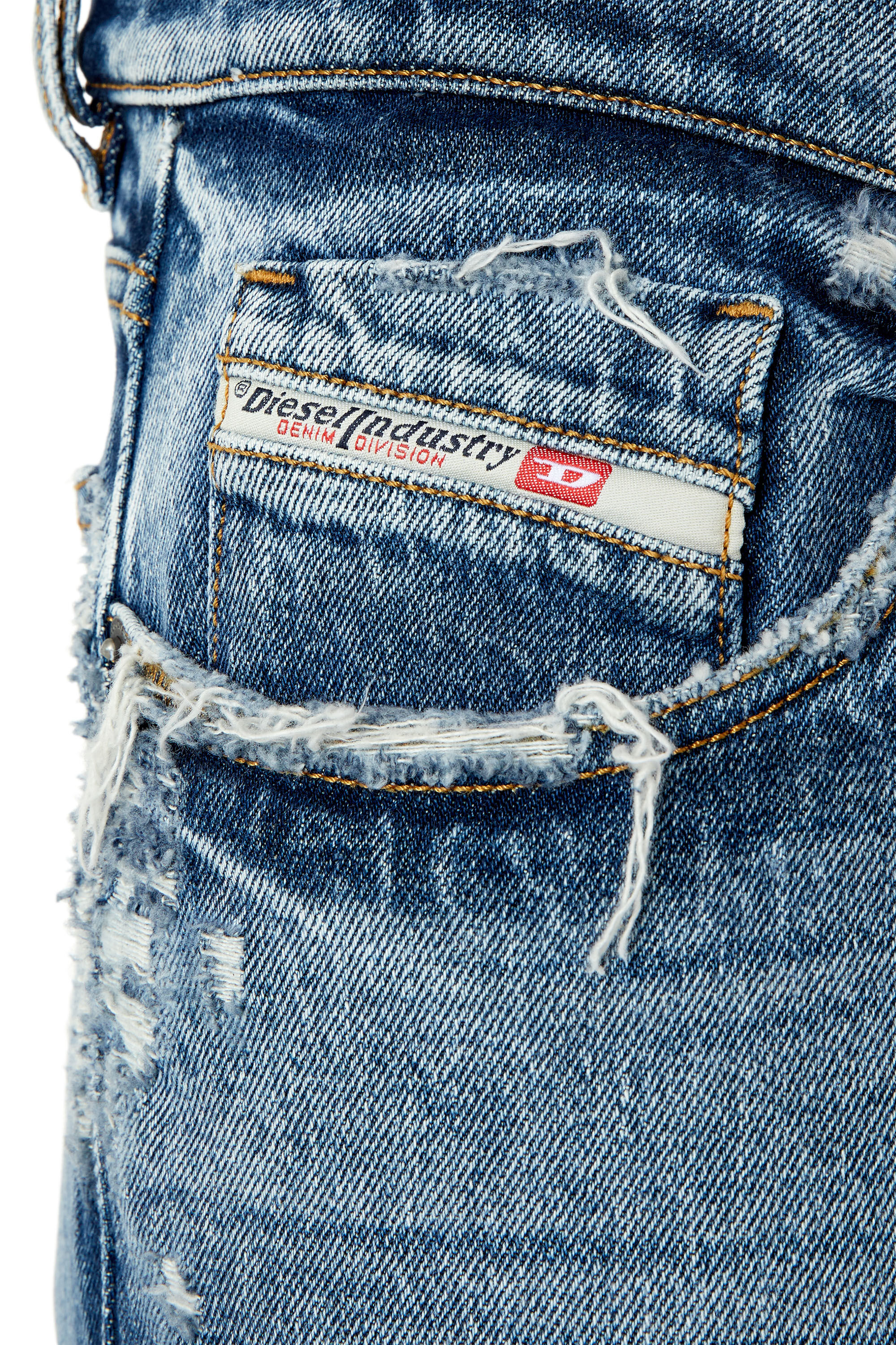 Diesel - Slim Jeans 2019 D-Strukt 09F16, Blu medio - Image 5