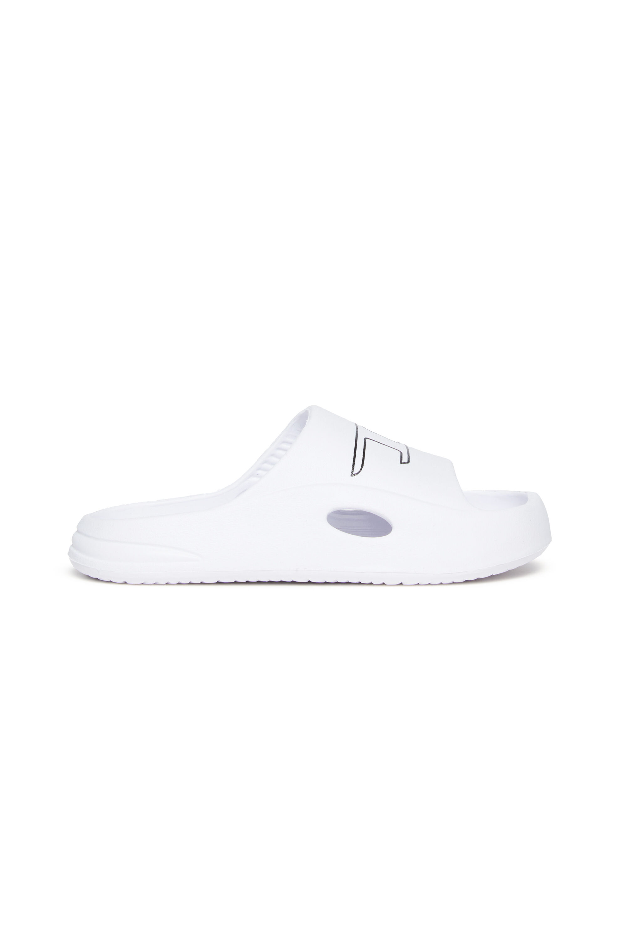 Diesel - SA-CHUNCKY D, Ciabatte da piscina in EVA con logo stampato Unisex in Bianco - 1