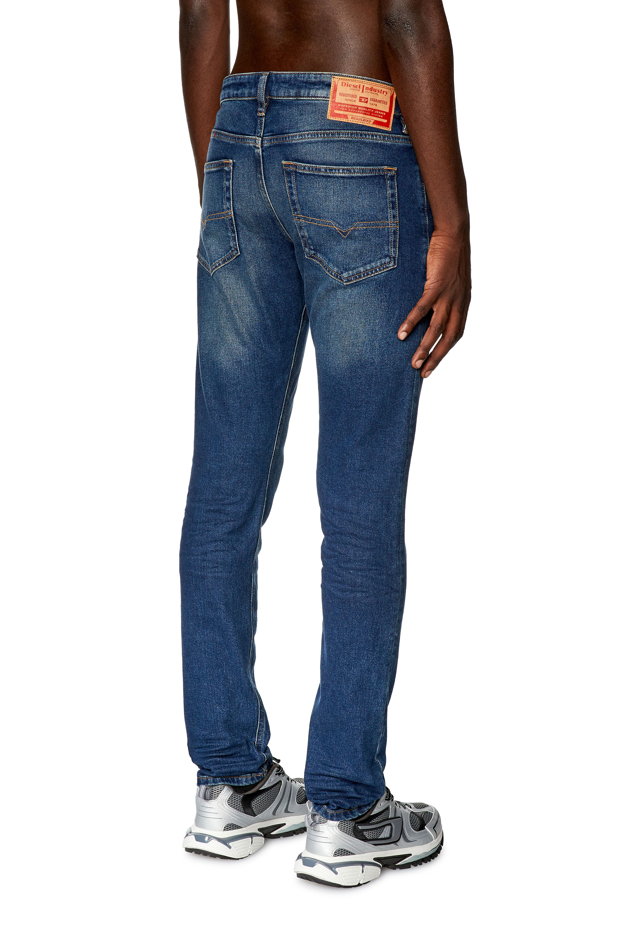 Diesel - Slim Jeans D-Luster 0EKAV, Blu Scuro - Image 4