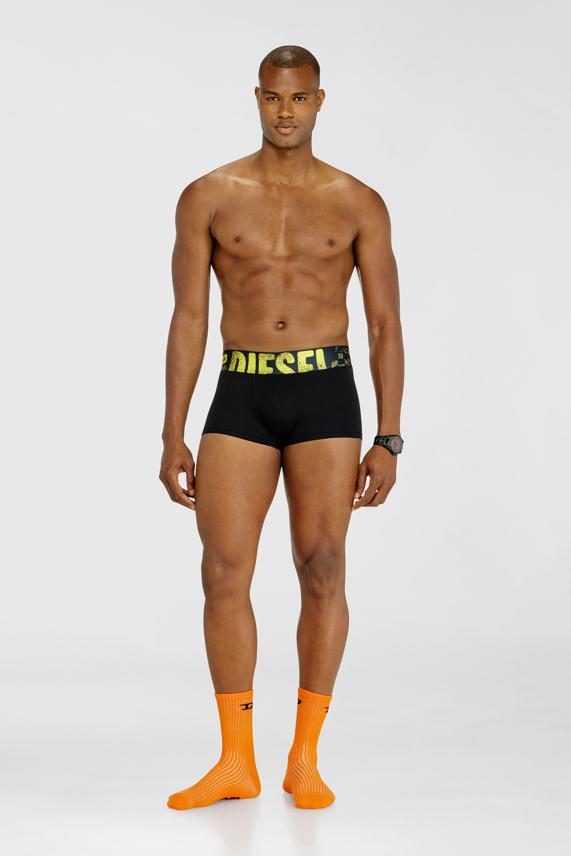 Diesel - UMBX-DAMIENTHREEPACK-5.5EL, Set da tre boxer stretch con logo multicolore Uomo in Multicolor - 1