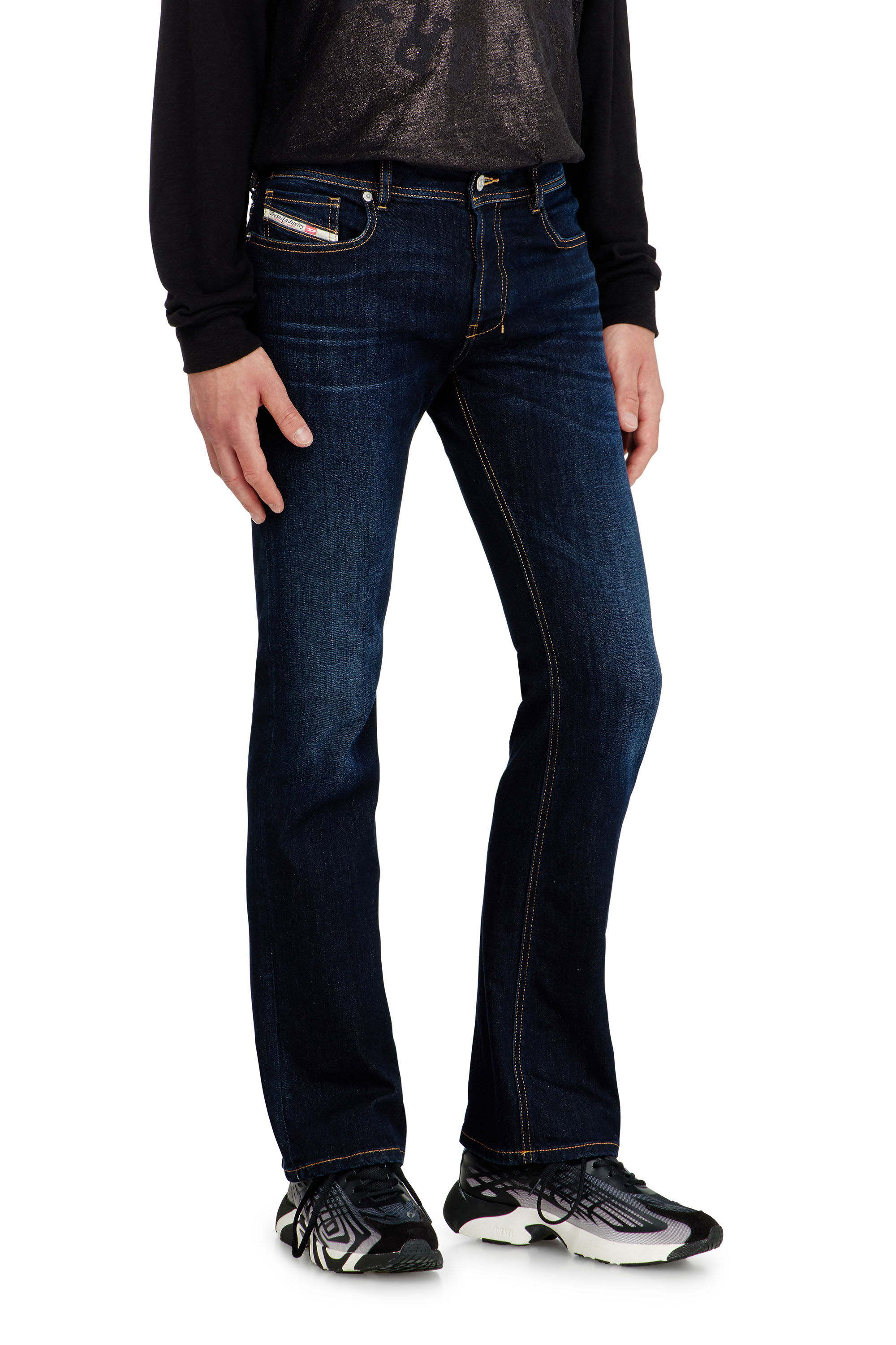 Diesel - Bootcut Jeans 2007 Zatiny 09Q15 Homme, Bleu Fonc&eacute; - Image 6