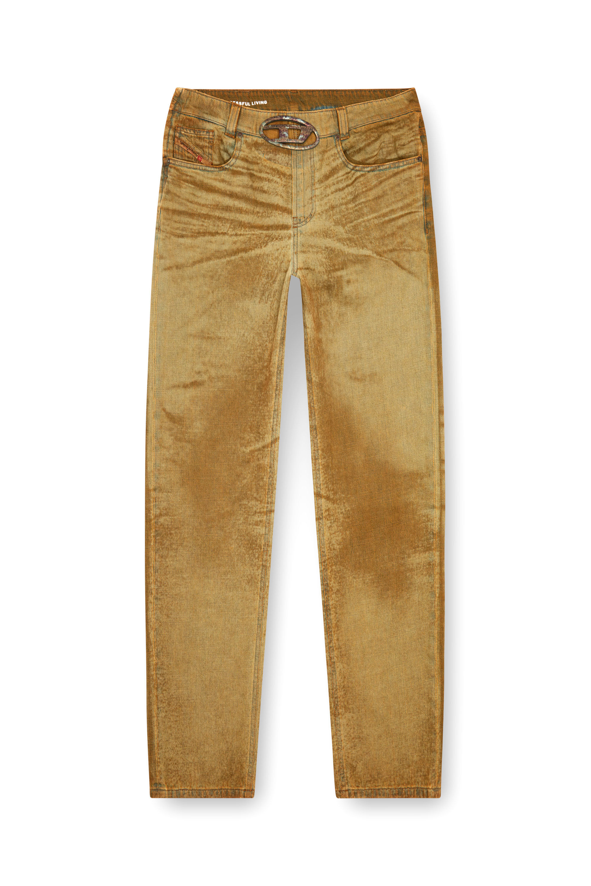 Diesel - Uomo Straight Jeans 2010 D-Macs 0AJET, Marrone Chiaro - Image 2