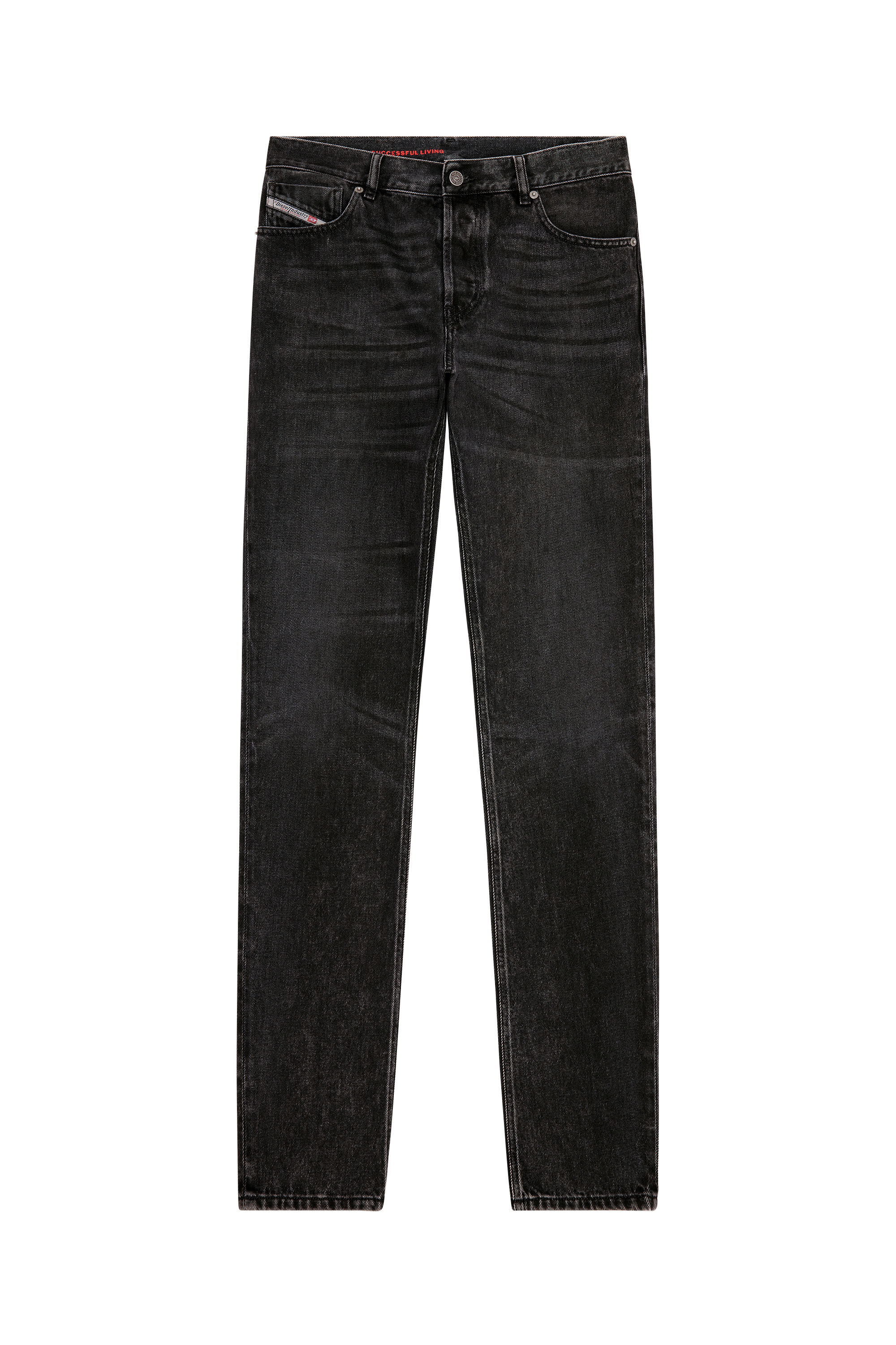 Diesel - Straight Jeans 1995 D-Sark 09B88, Nero/Grigio scuro - Image 2
