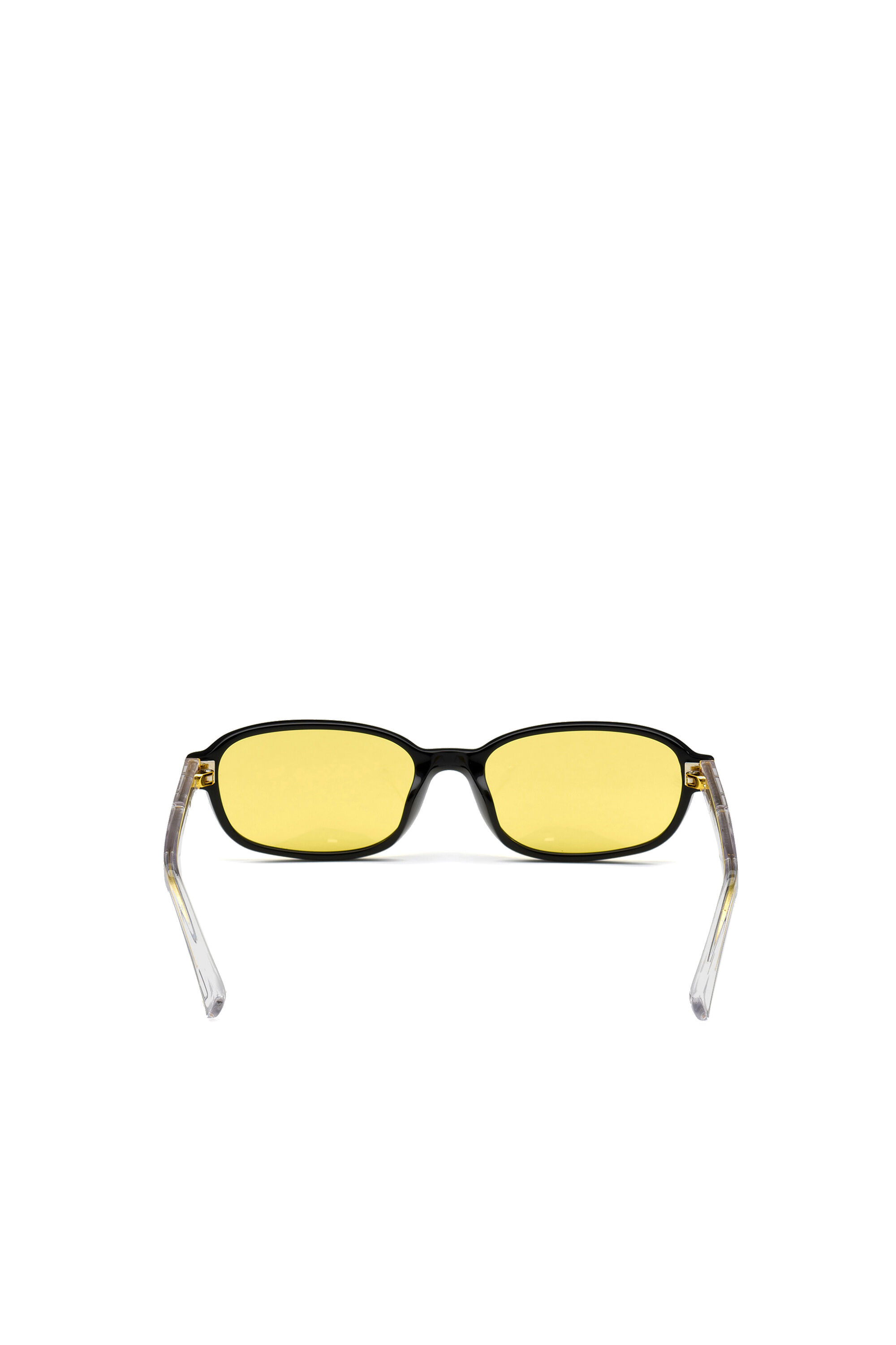 Diesel - DL0326, Modèle mini rectangulaire en acétate Mixte in Jaune - 3